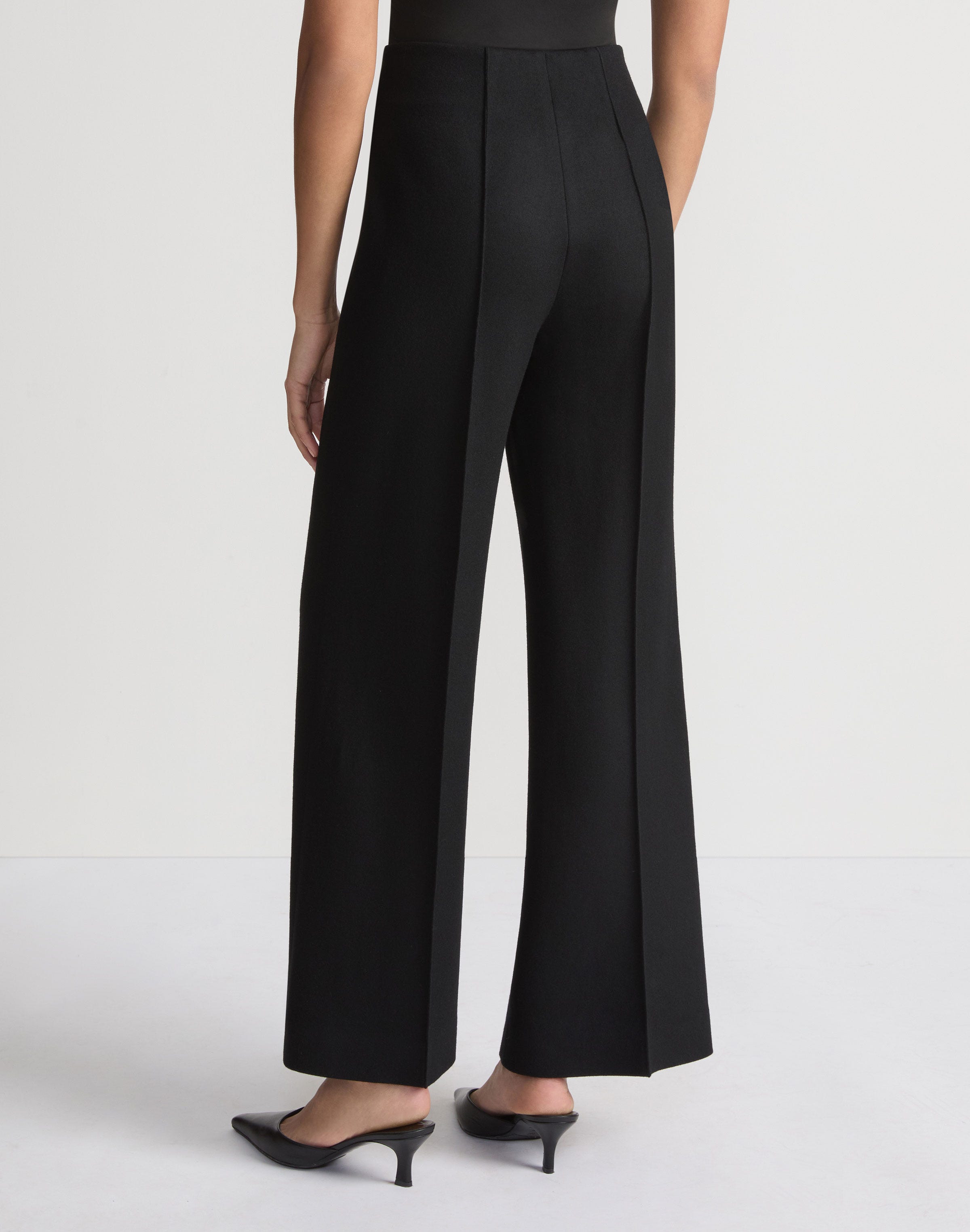 Boiled Wool-Cashmere Jersey Beekman Ankle Pant