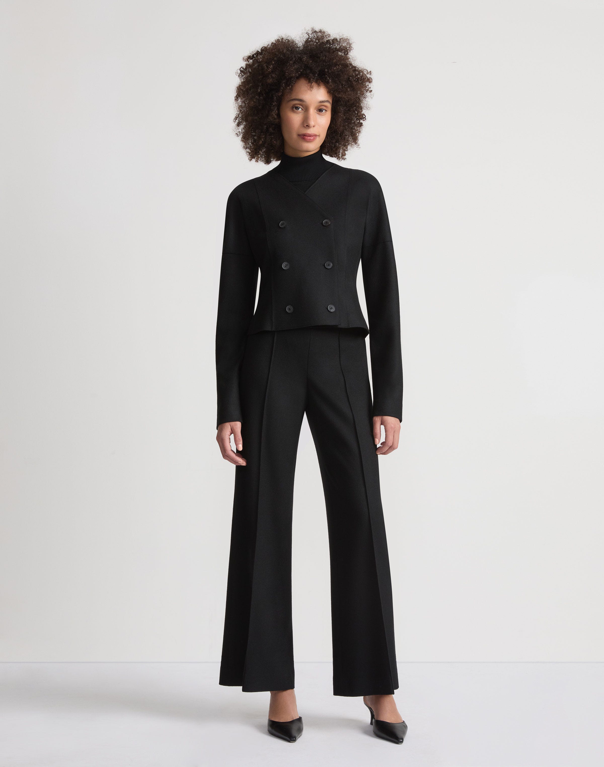 Boiled Wool-Cashmere Jersey Beekman Ankle Pant