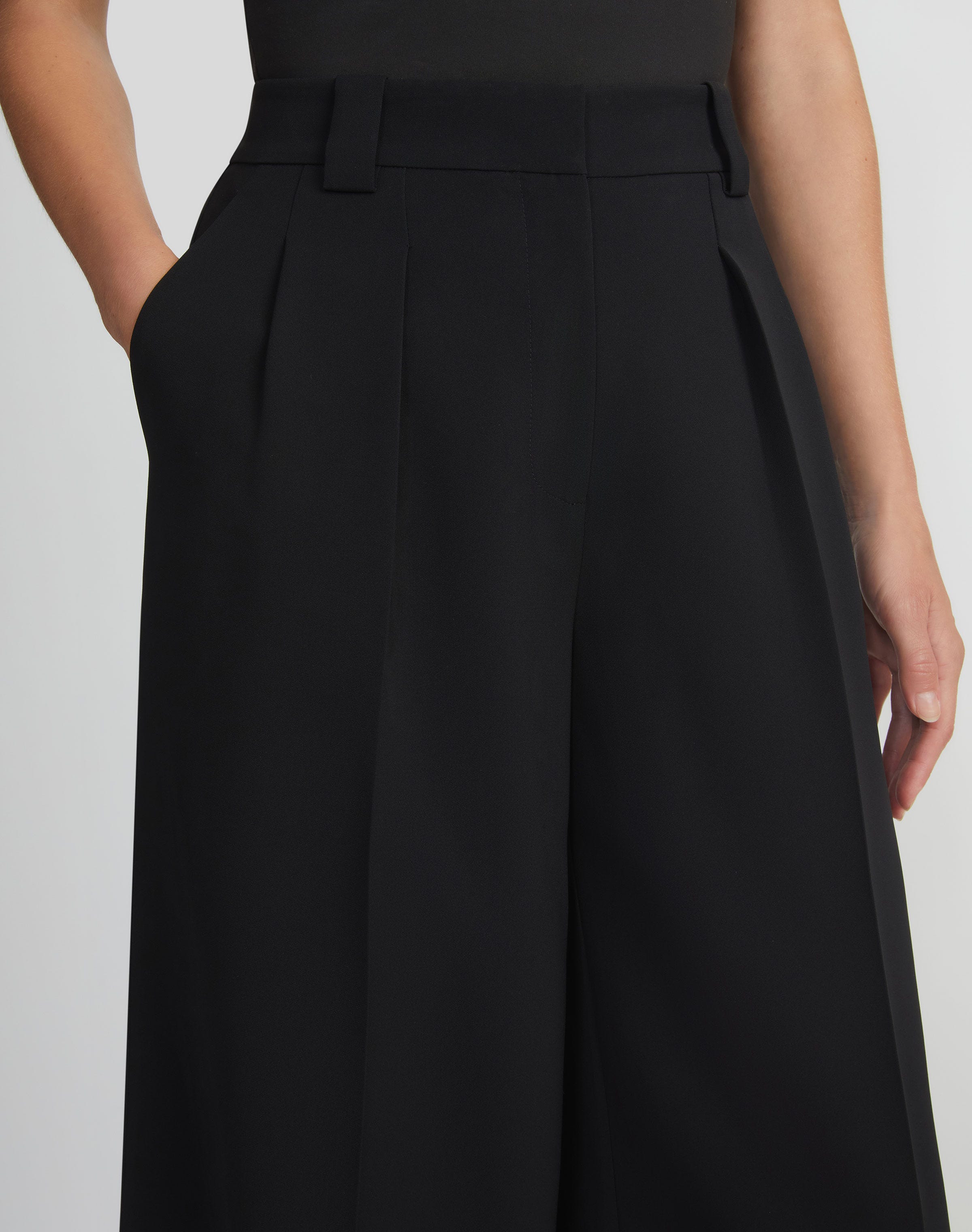 Responsible Finesse Crepe Wyatt Wide Leg Pant