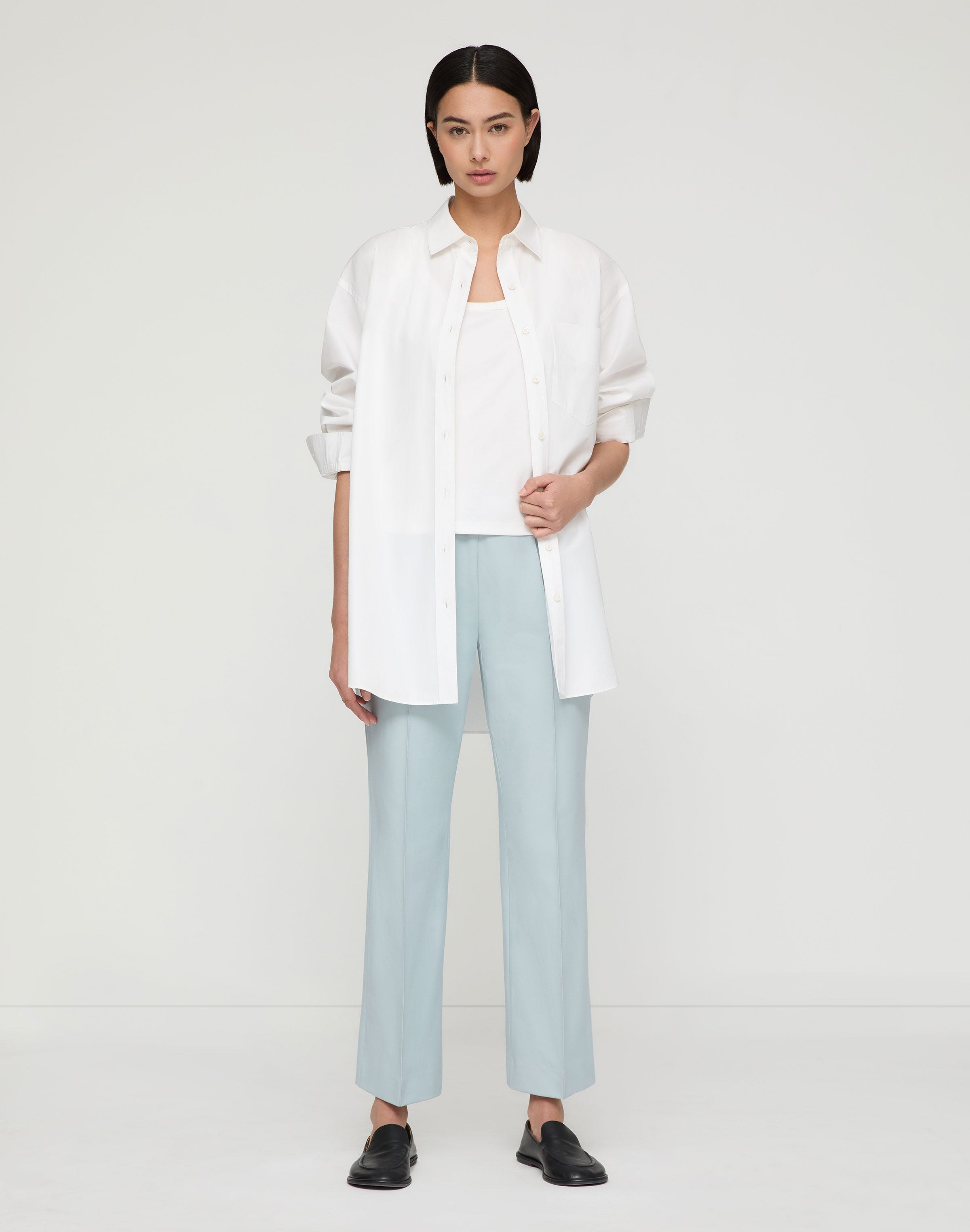 Techno Stretch Twill Vesey Flare Ankle Pant