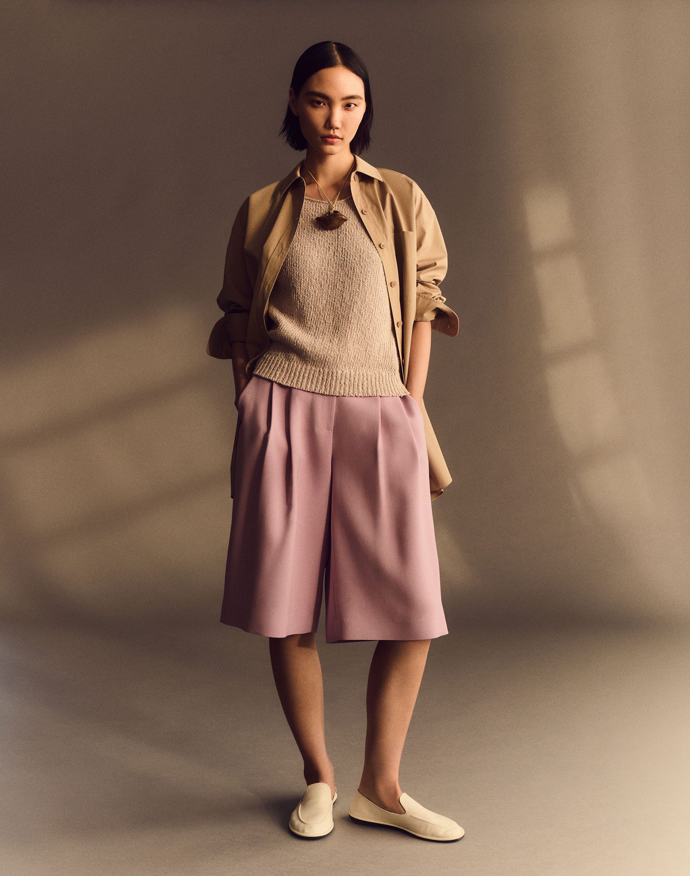 Responsible Finesse Crepe Sutton Wide Leg Short