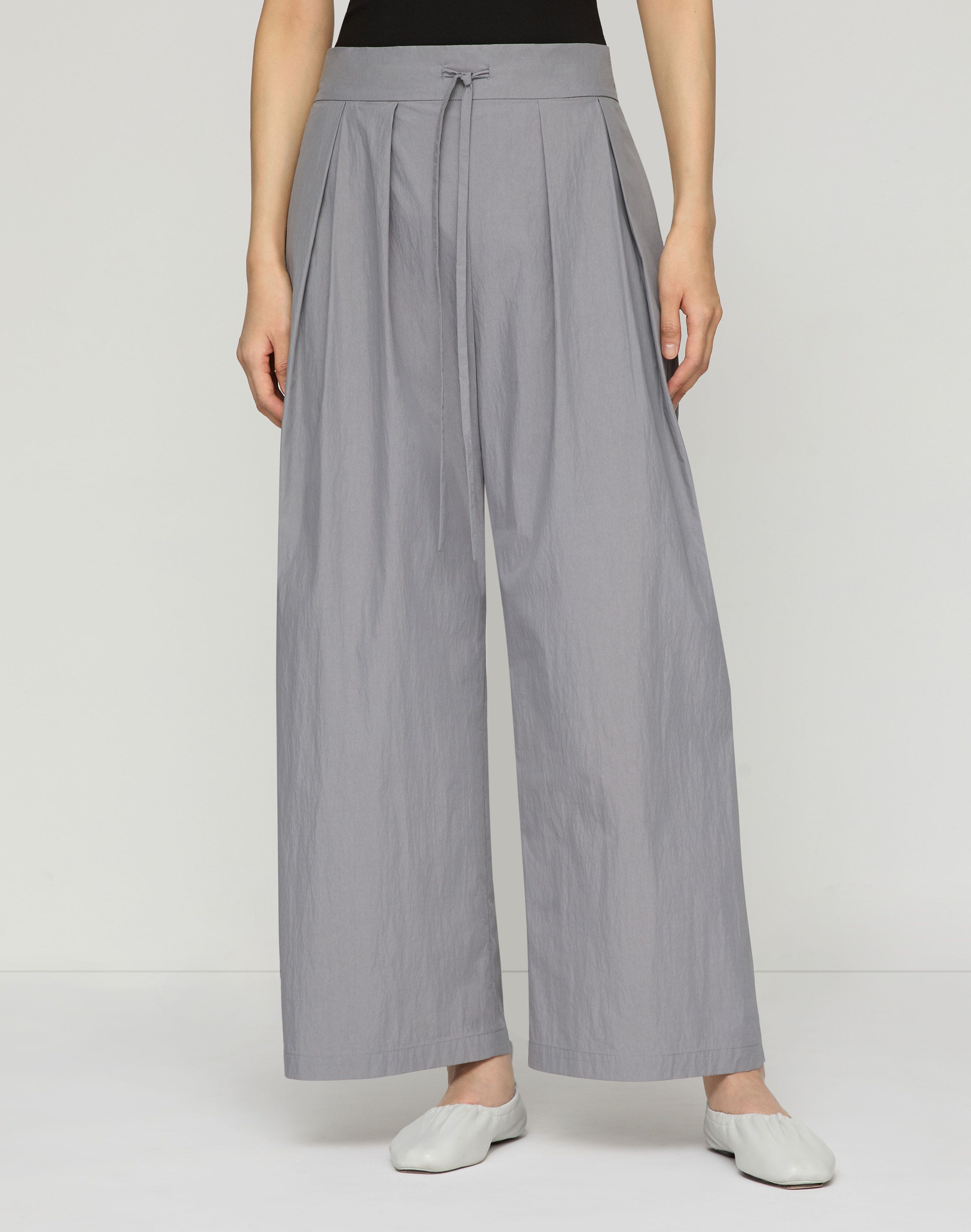 Travel Cotton Dean Wide Leg Ankle Pant
