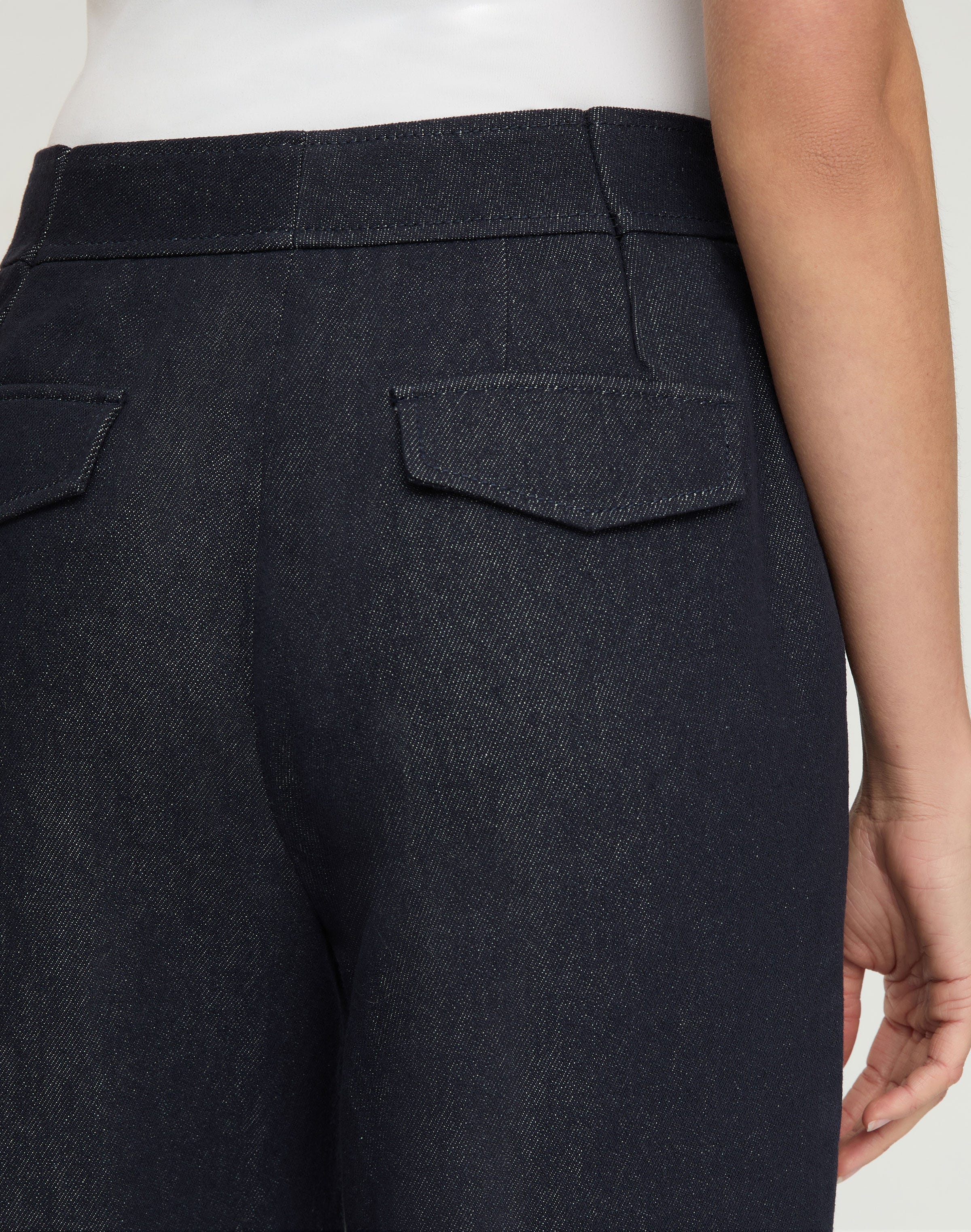 Cotton-Linen Twill Charles Wide Leg Pant
