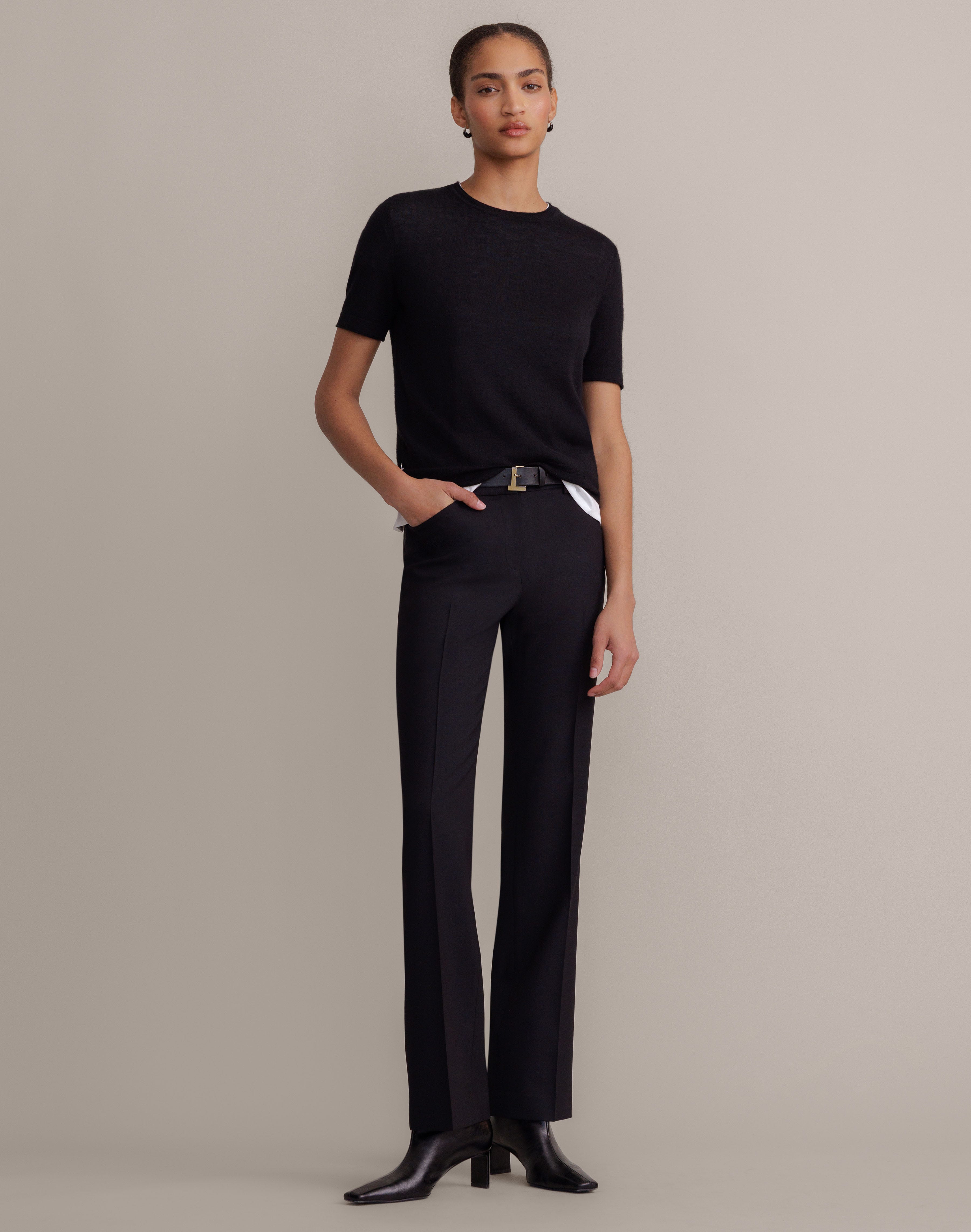 Plus-Size Responsible Stretch Wool Reade Straight Leg Pant