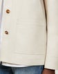 Amaris Shirt Jacket In Italian Canvas Cloth