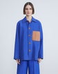 Plus-Size Linen Chore Jacket