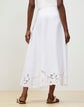 Helena Midi Skirt In Embroidered Summer Linen