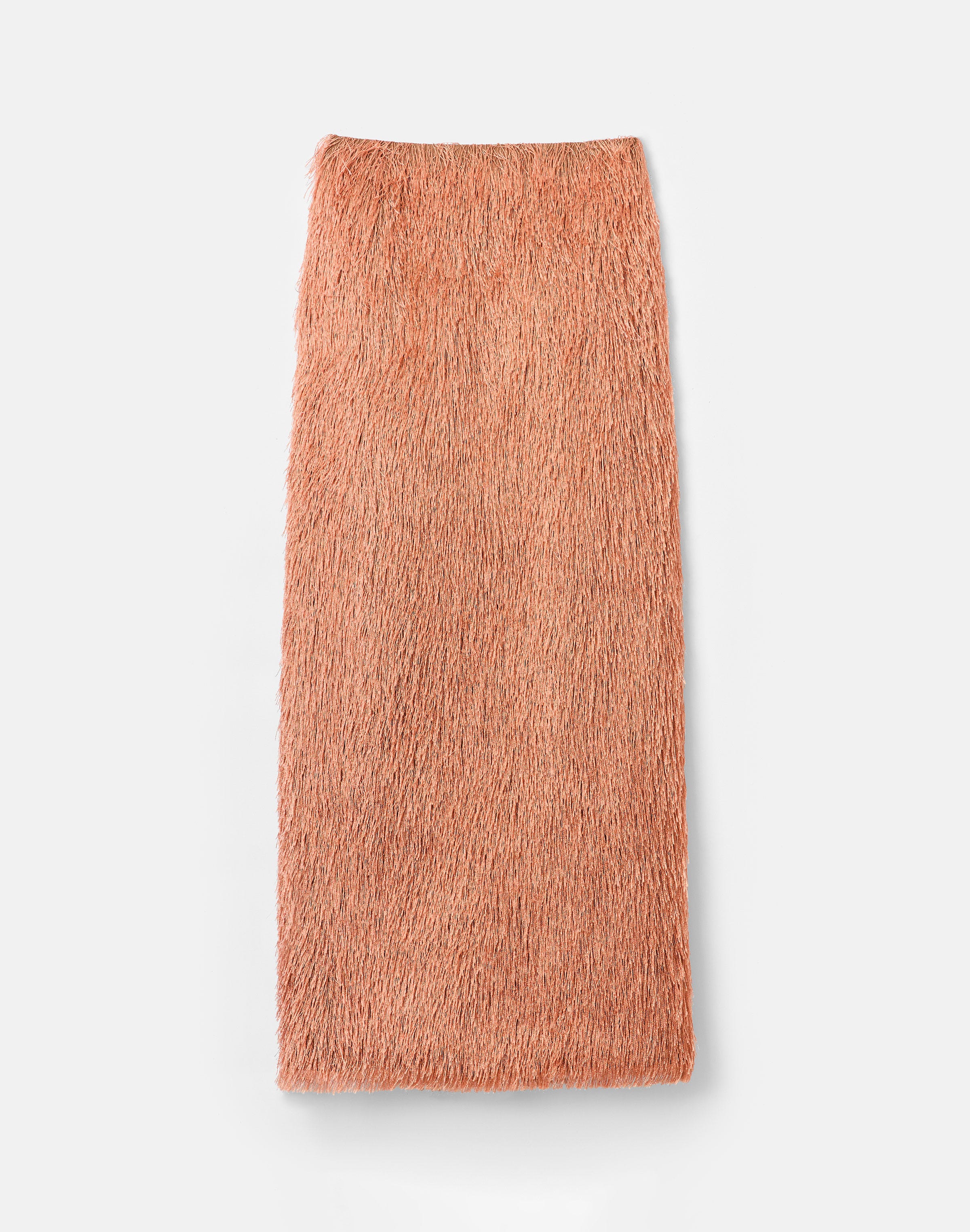 Fringe Jacquard Maxi Pencil Skirt