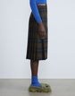 Tartan Plaid Virgin Wool Kilt Midi Skirt