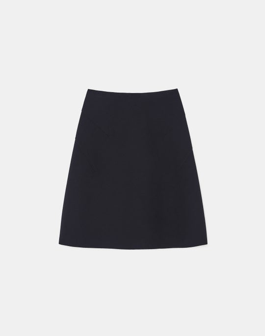 Responsible Wool Nouveau Crepe Flared Skirt