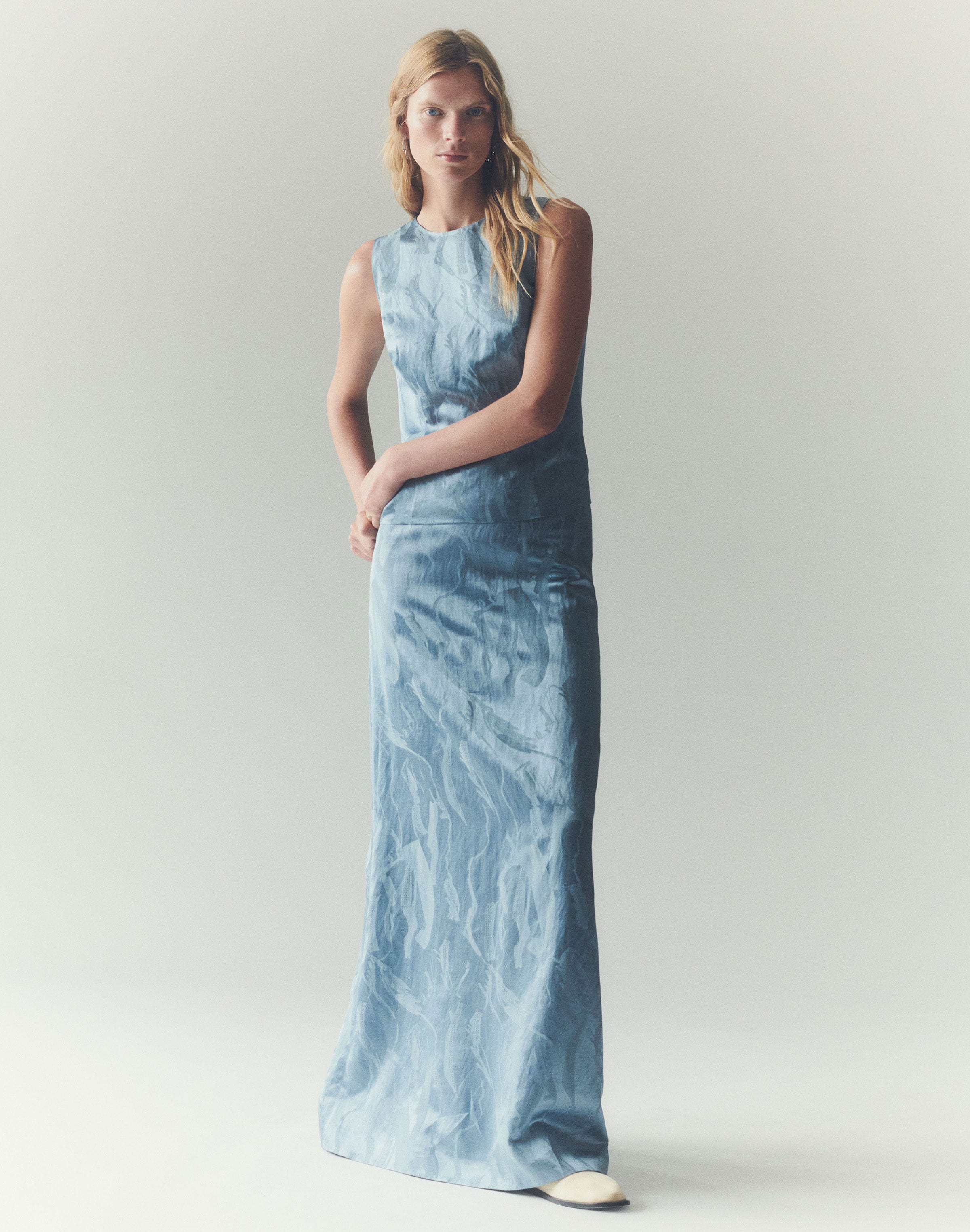 Gesture Jacquard Maxi Skirt