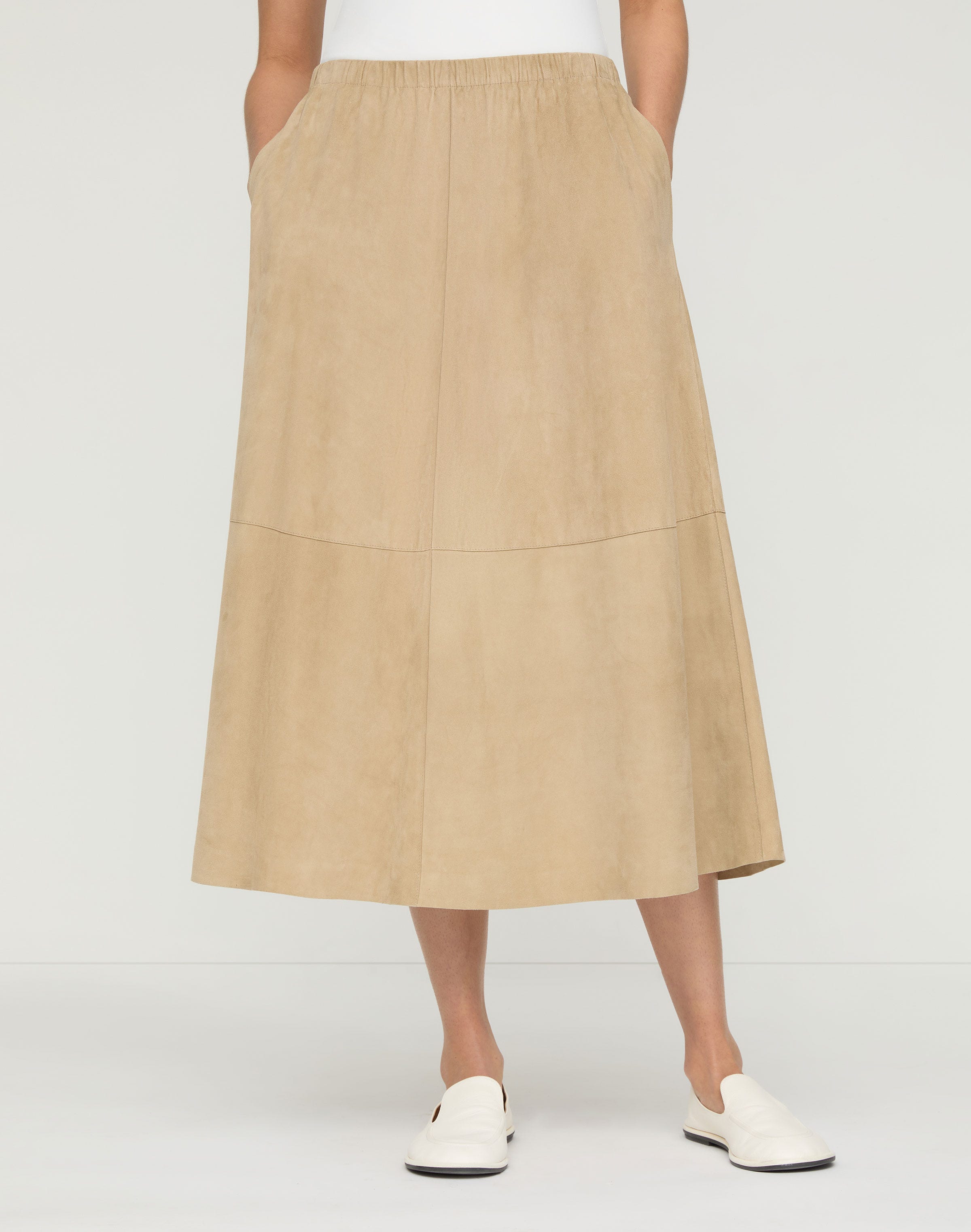 Paperfine Suede Midi Skirt