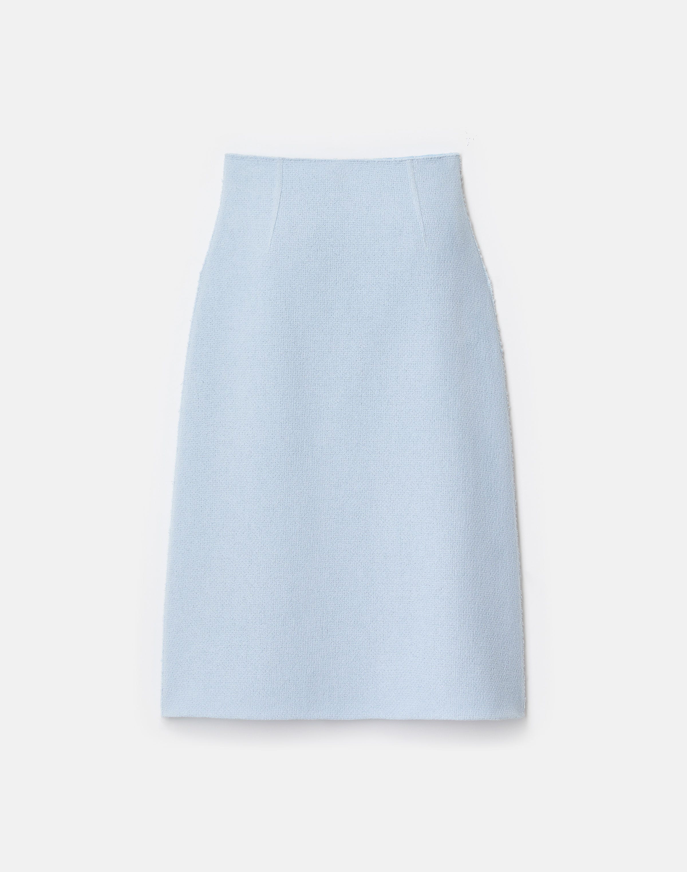 Organic Cotton Dobby A-Line Midi Skirt