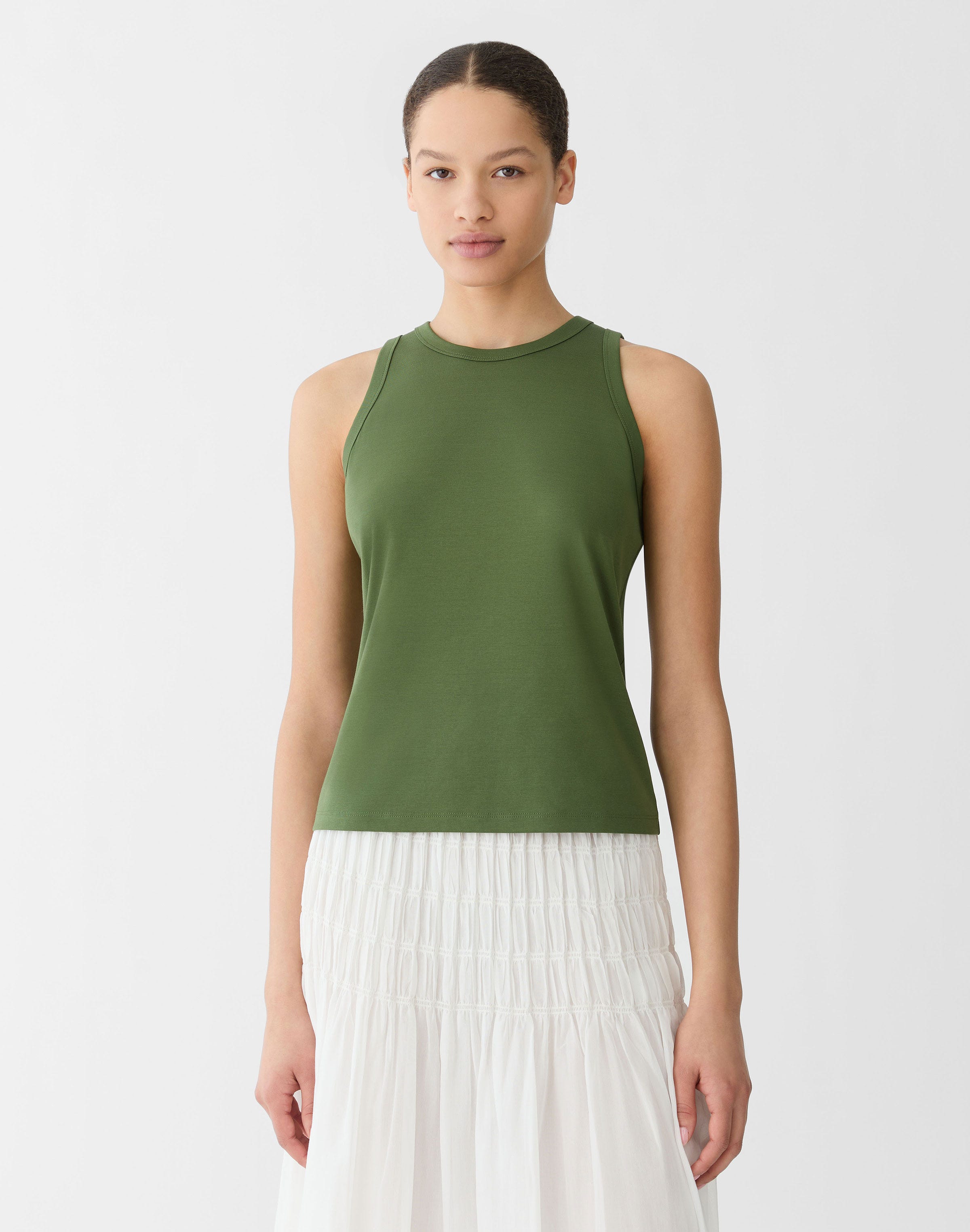 Cotton Rib Racerback Tank