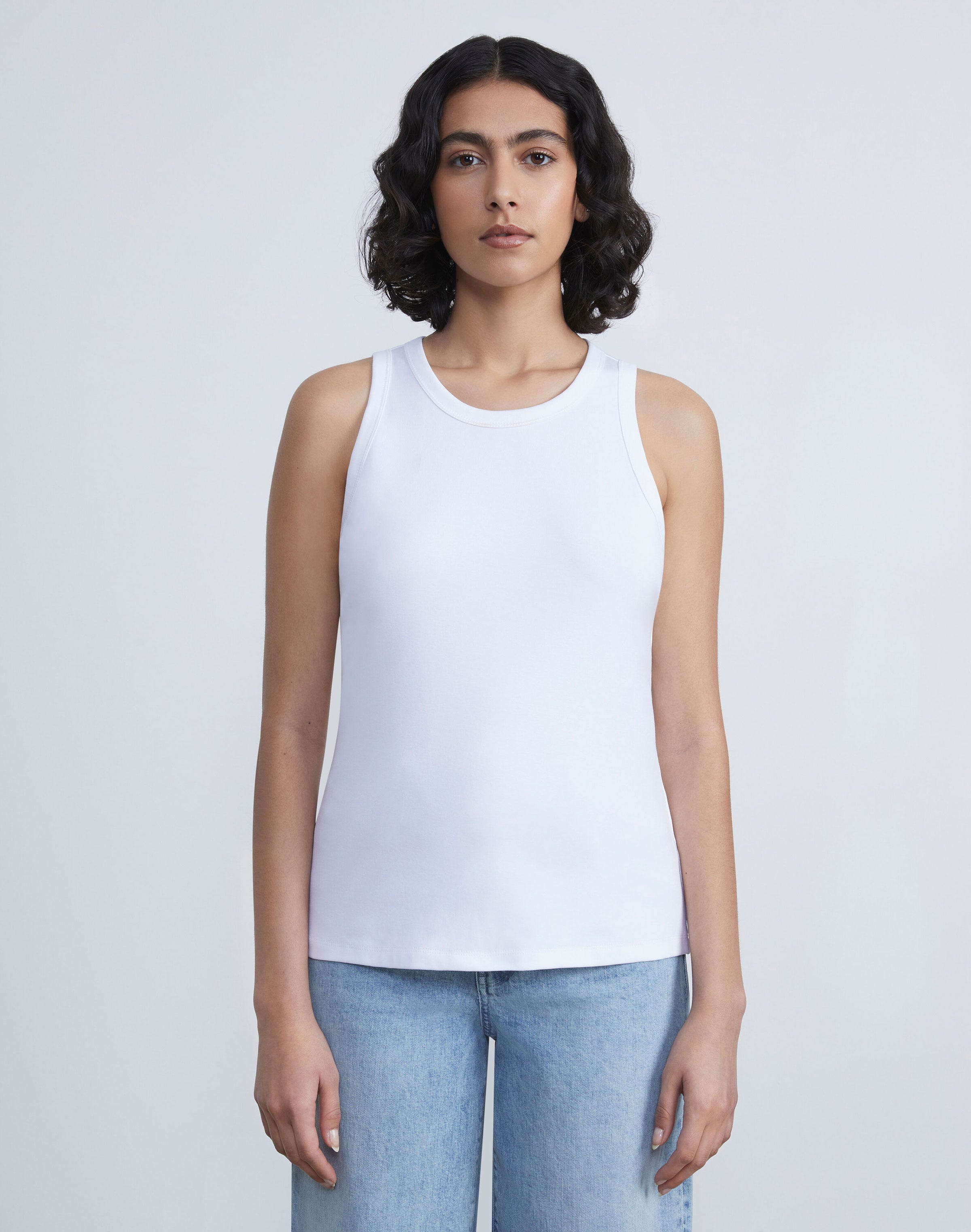 Cotton Rib Racerback Tank