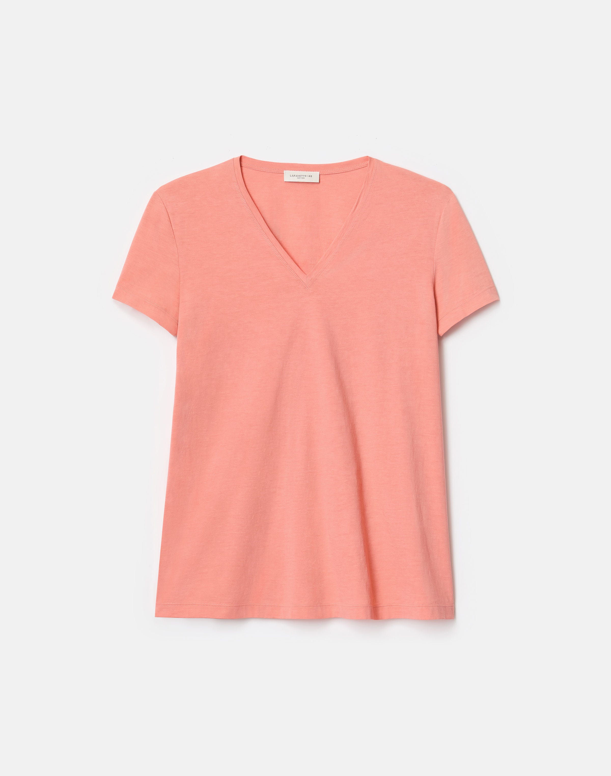 Cotton Jersey V-Neck T-Shirt