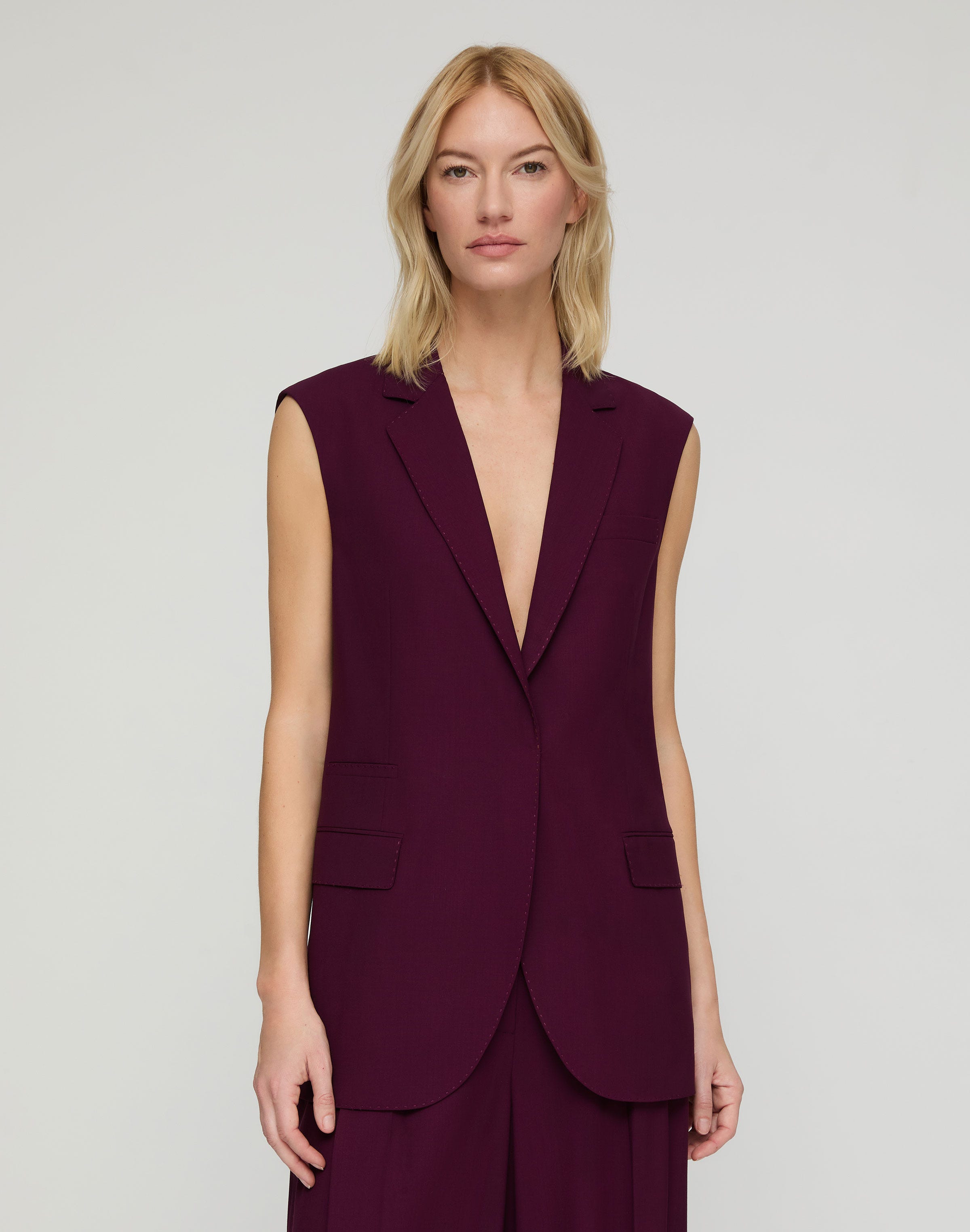 Tropical Wool Neapolitan Vest