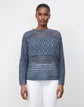 Smoothspun Italian Cashmere-Silk 8 Knot Cable Sweater