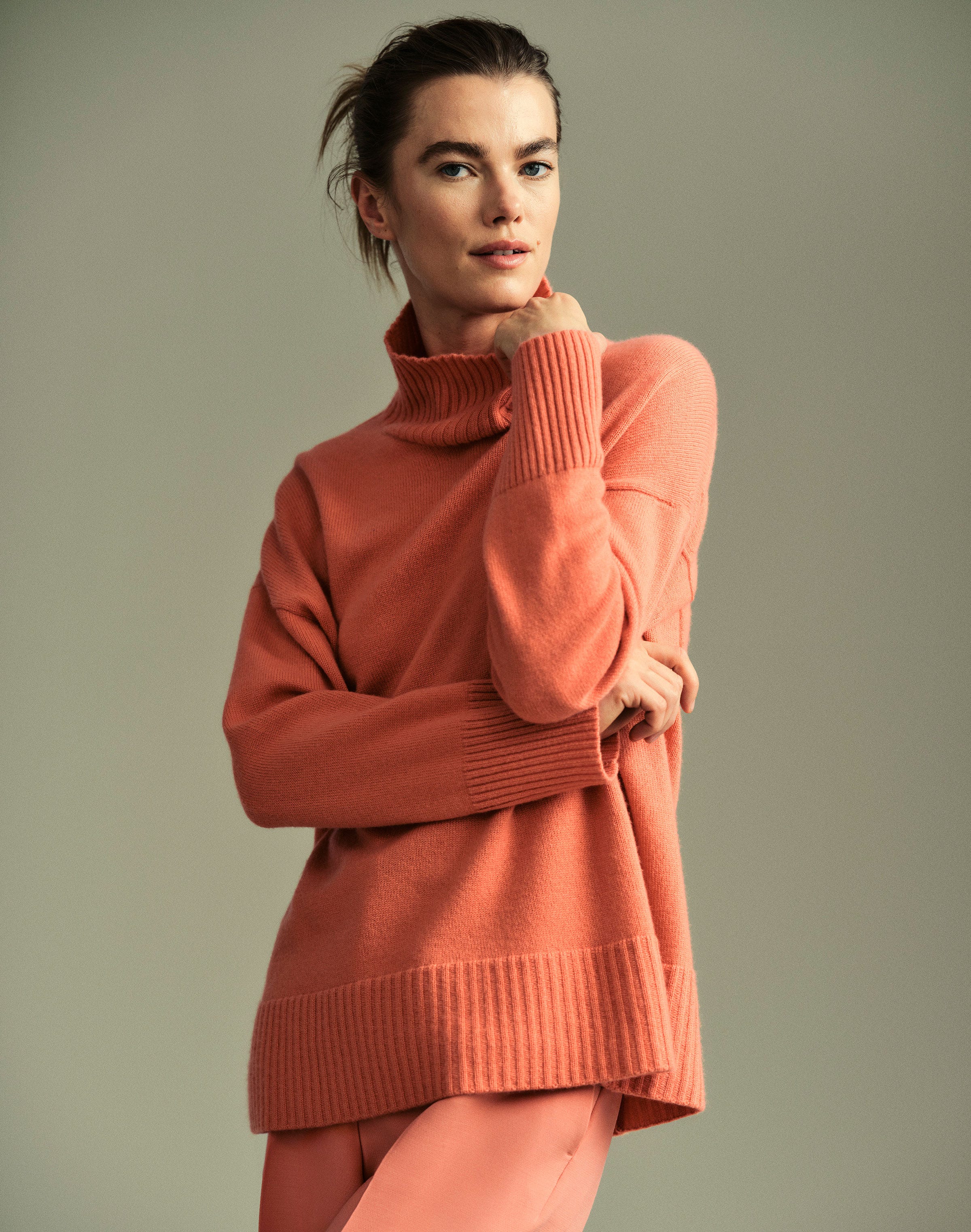 Cashmere Stand Collar Sweater