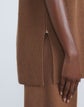 Italian Cashmere-Wool Ribbed Sleeveless Tunic