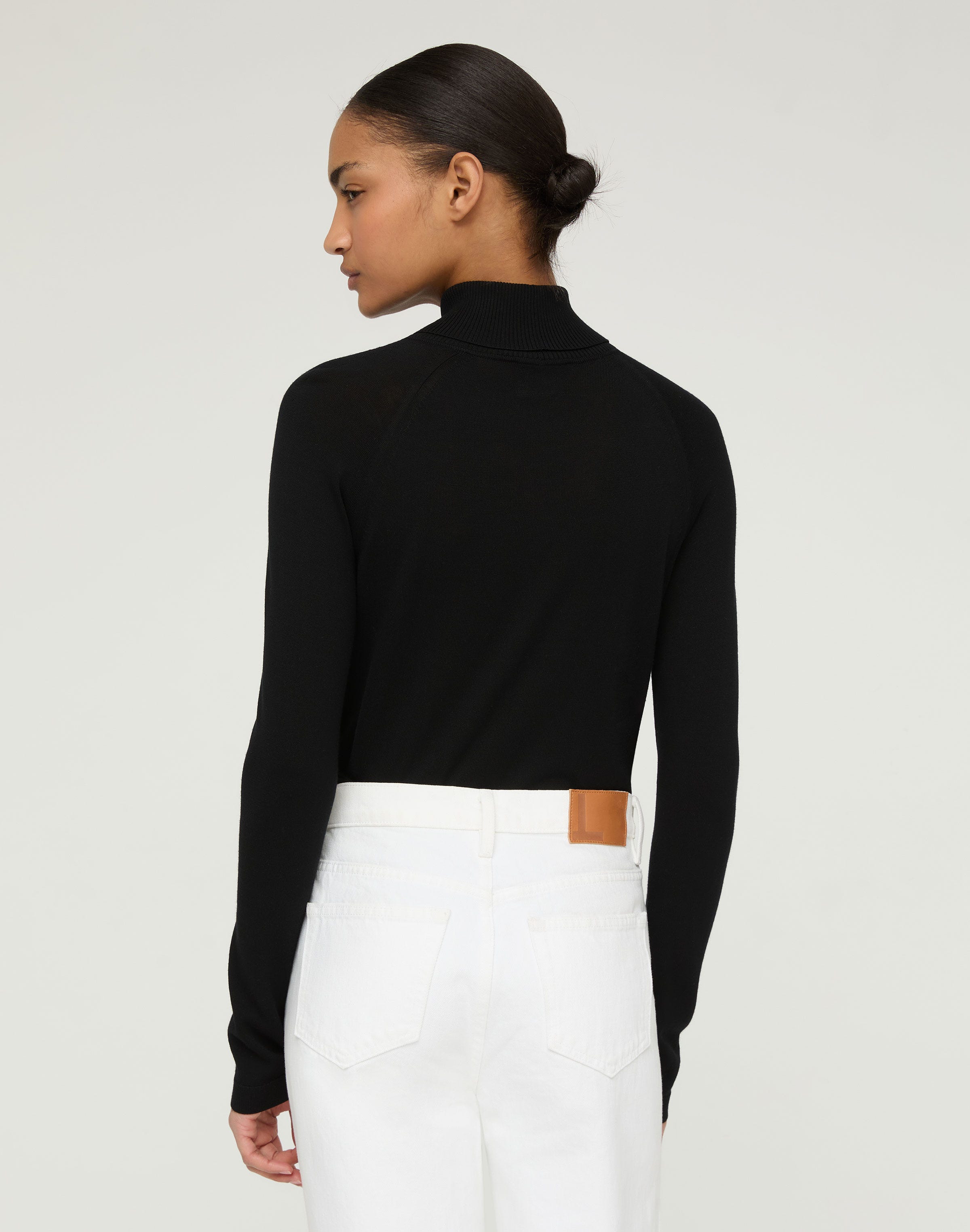 Responsible Matte Crepe Turtleneck Sweater