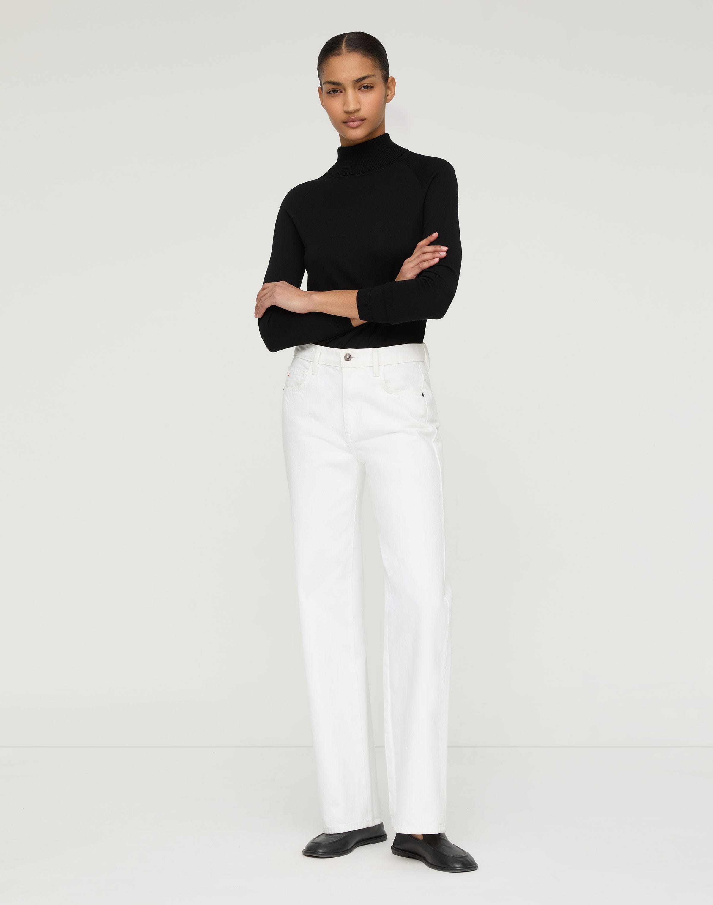 Responsible Matte Crepe Turtleneck Sweater