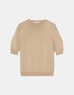Plus-Size Cotton-Silk Tape High Crewneck Sweater