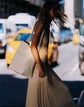 Silk Pleated Stripe Ribbed Tank
