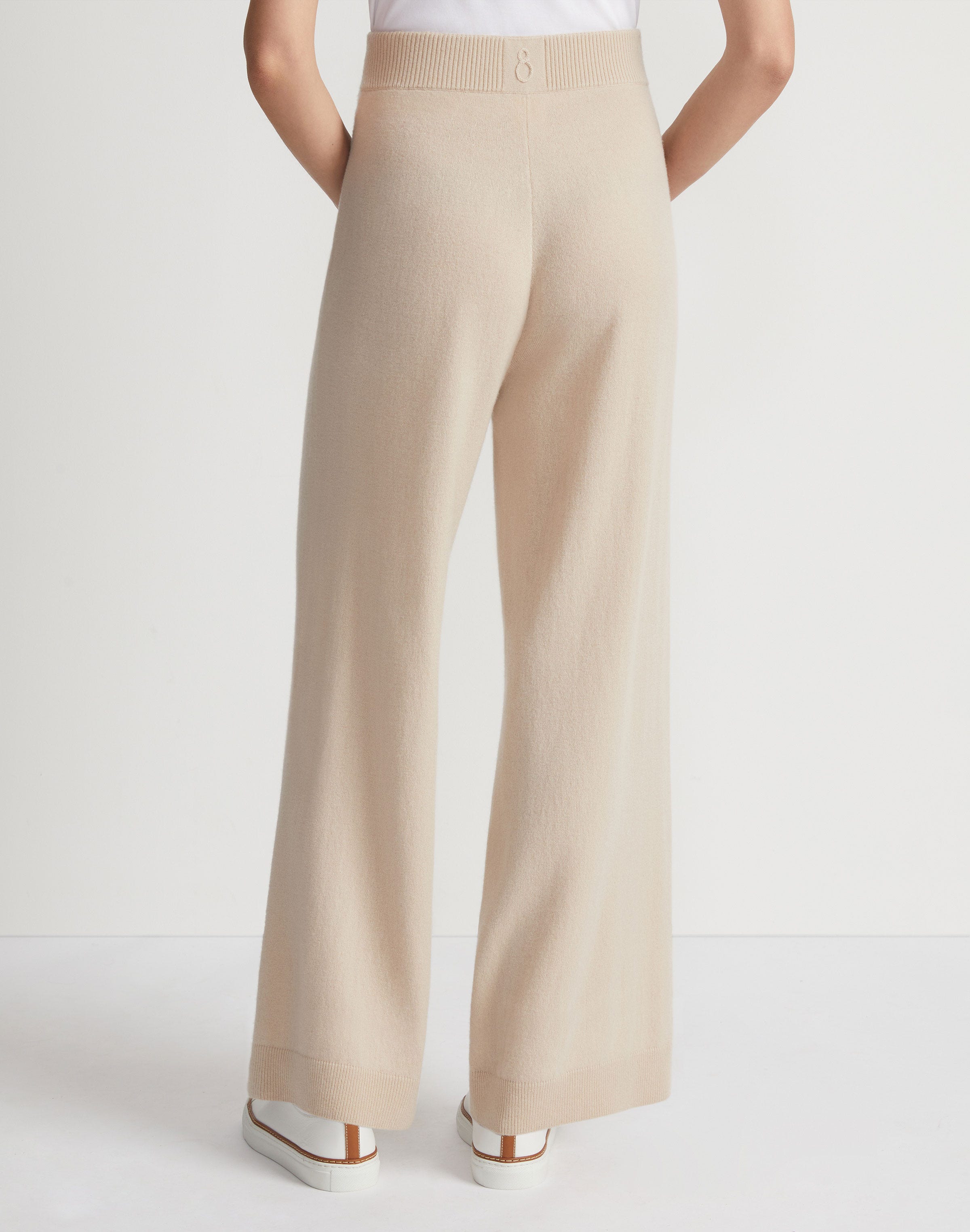 Responsible Wool-Cashmere Wide Leg Pant