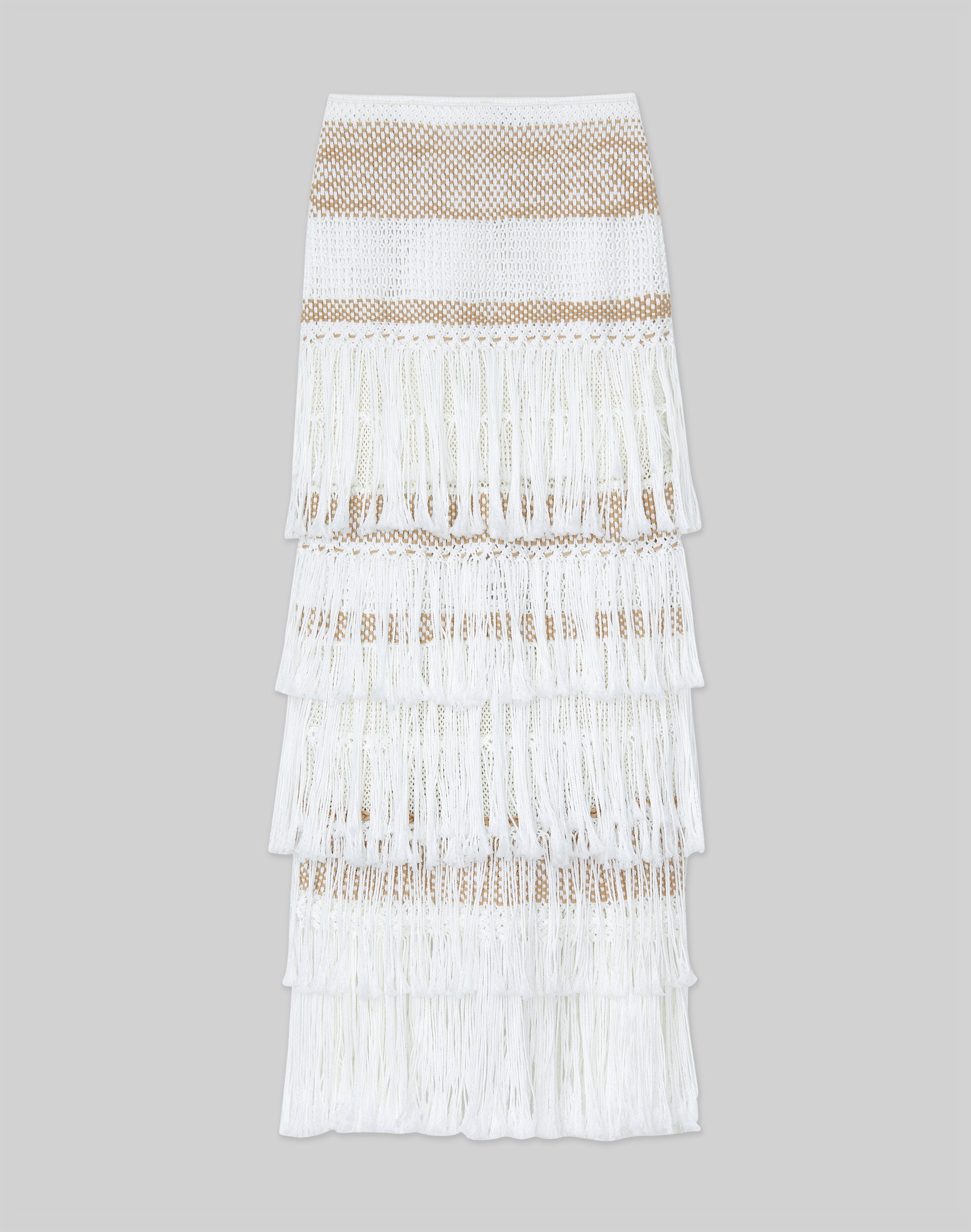 Vintage Doll Off White Victorian Slip Petticoat Skirt Macramé Trim 6 1