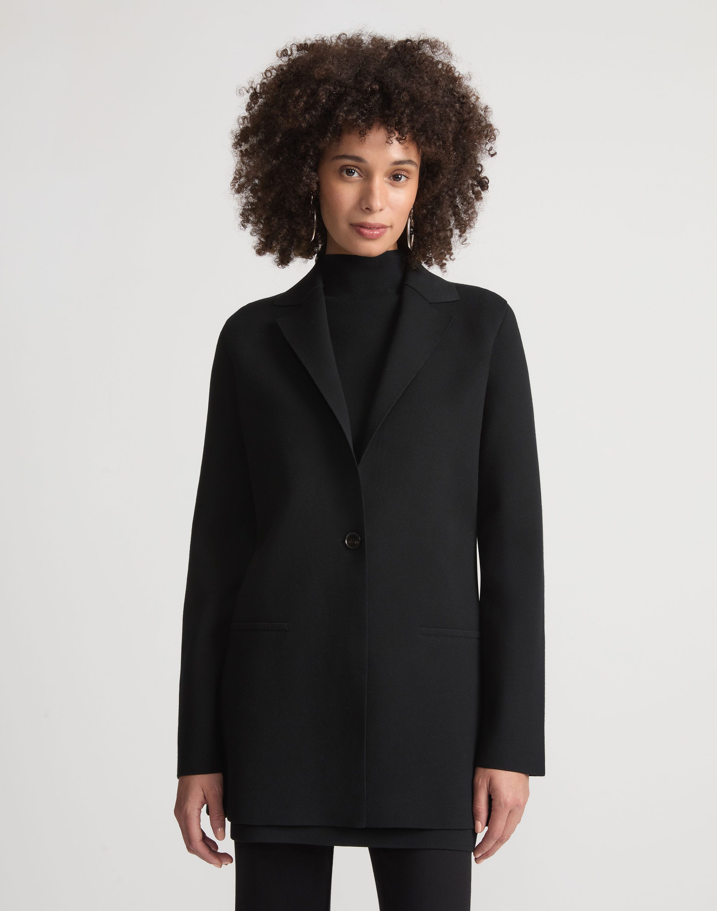 Responsible Matte Crepe Knit Blazer