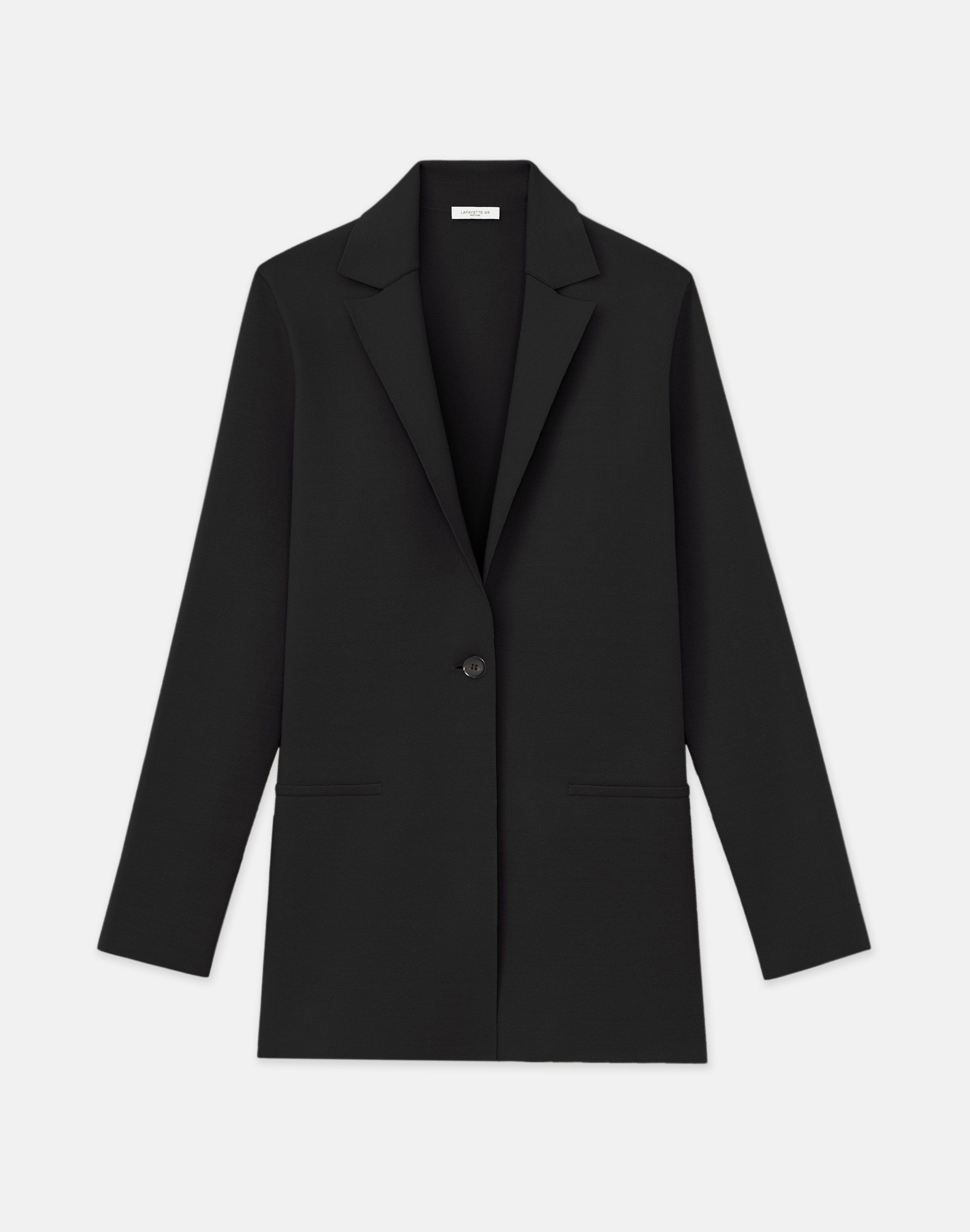 Responsible Matte Crepe Knit Blazer