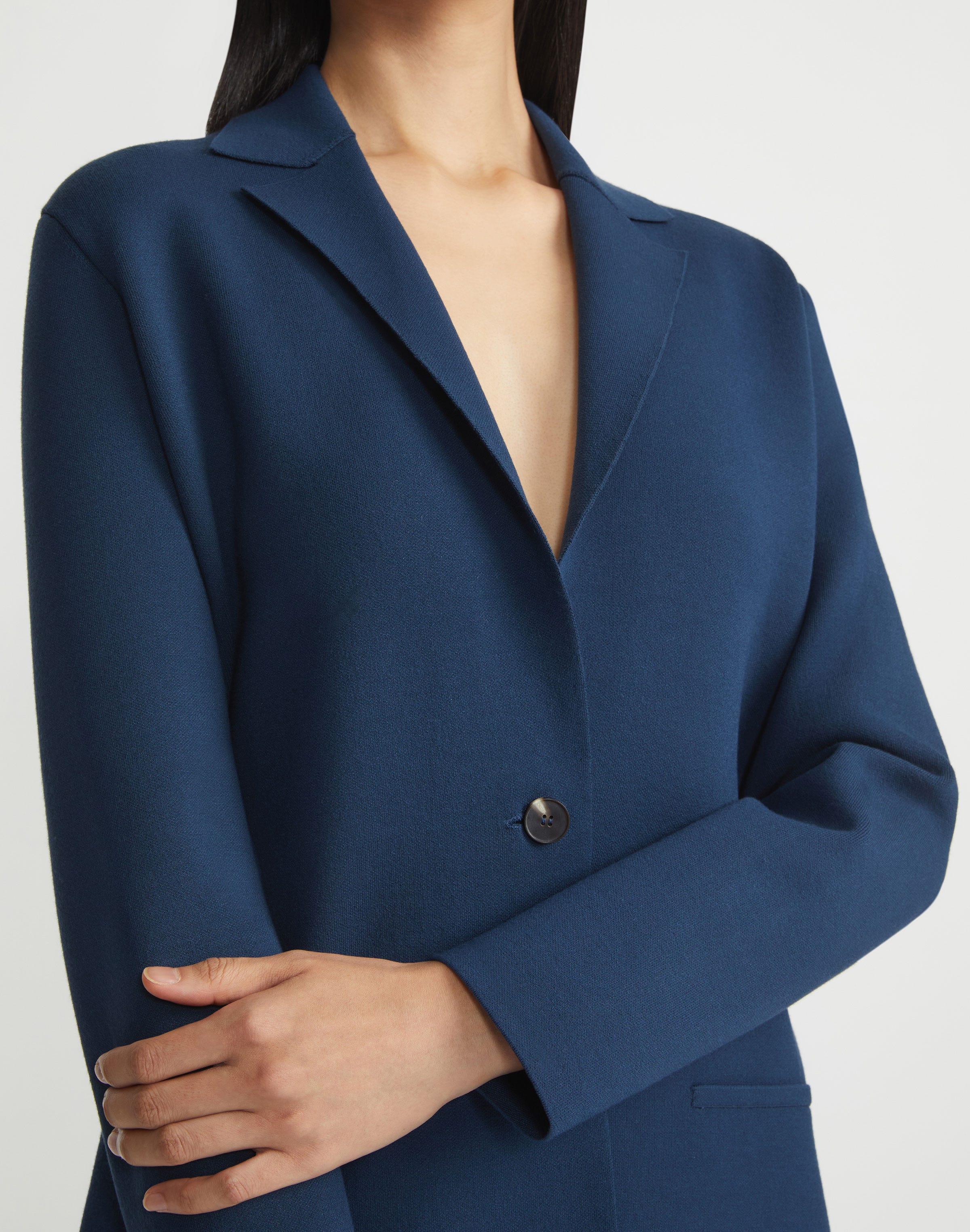 Responsible Matte Crepe Knit Blazer