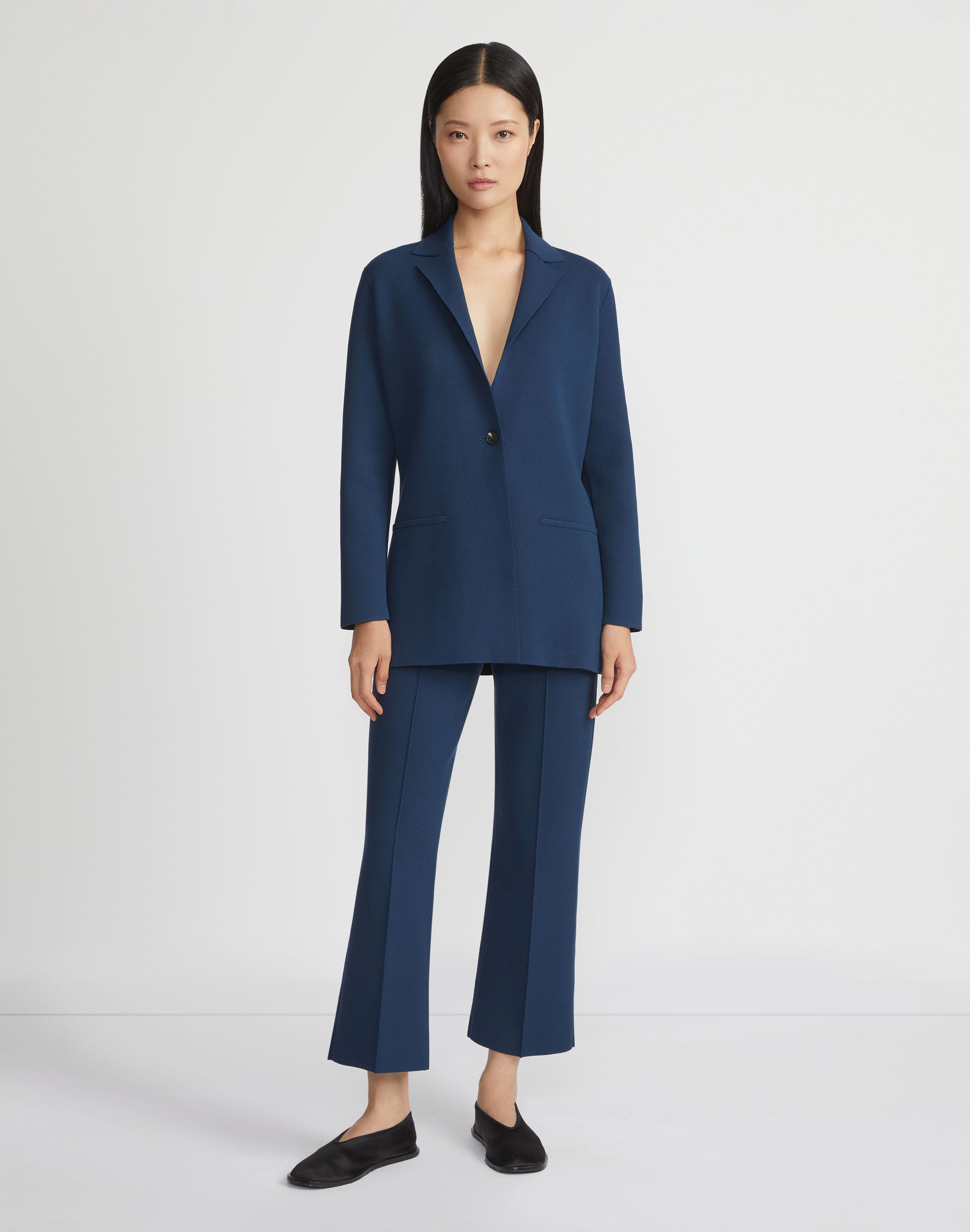 Responsible Matte Crepe Knit Blazer