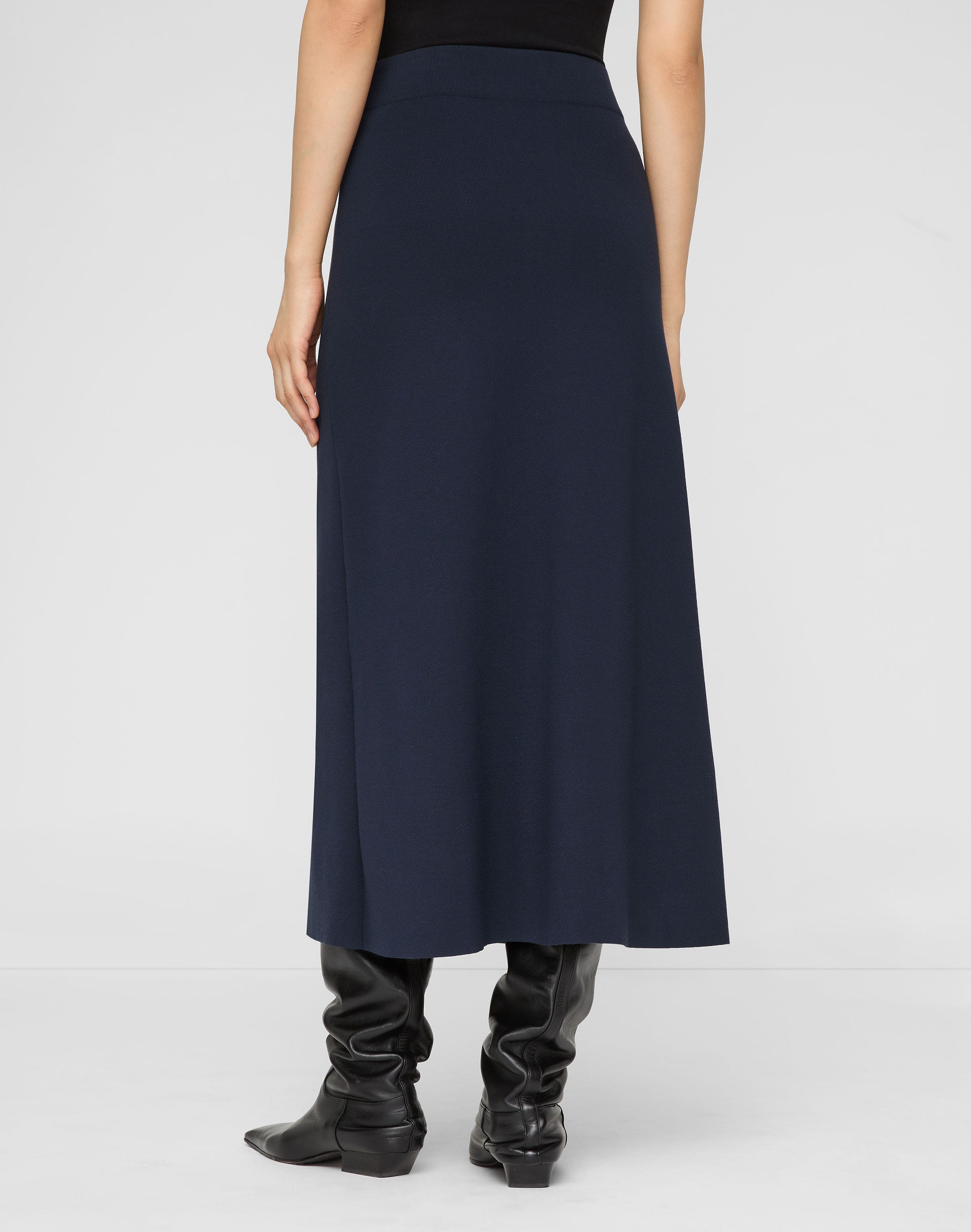 Responsible Matte Crepe Knit Midi Skirt