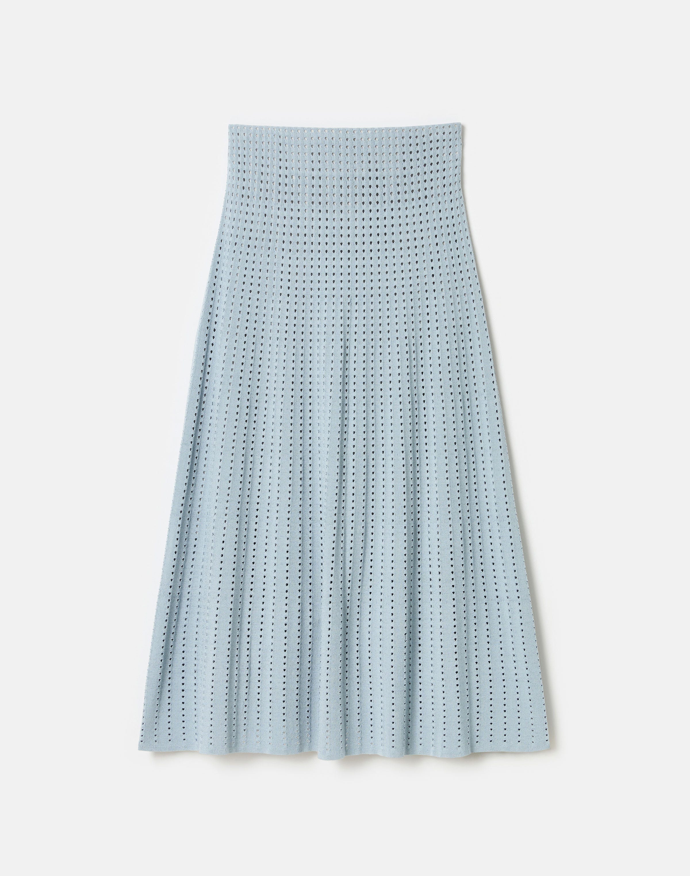 Responsible Matte Crepe Pointelle Stitch Skirt