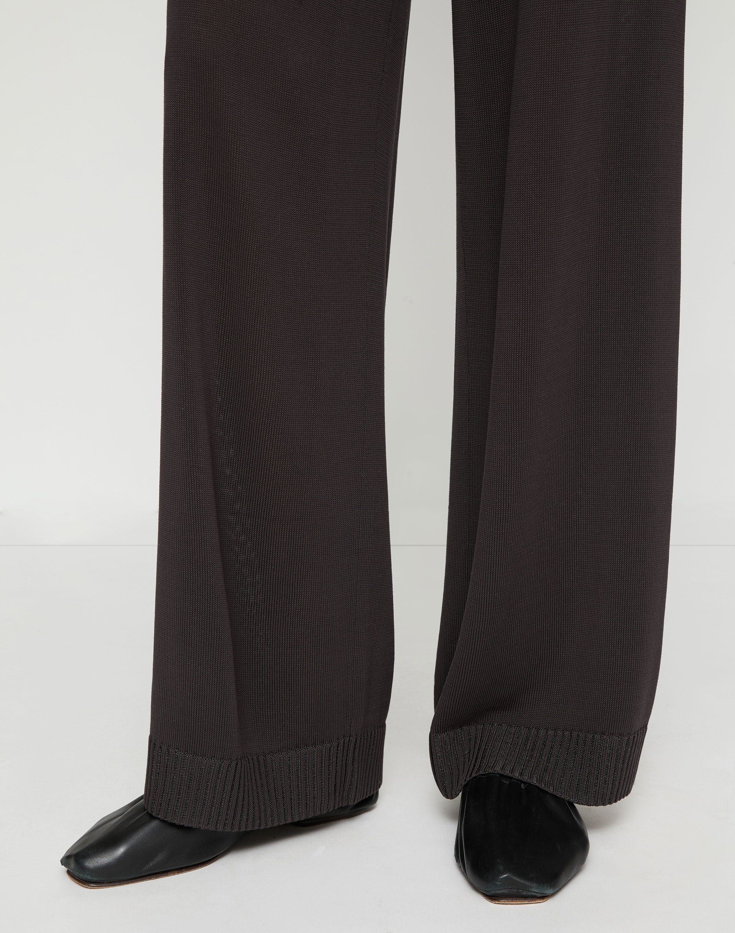 Mercerized Cotton Cord Yarn Knit Pant
