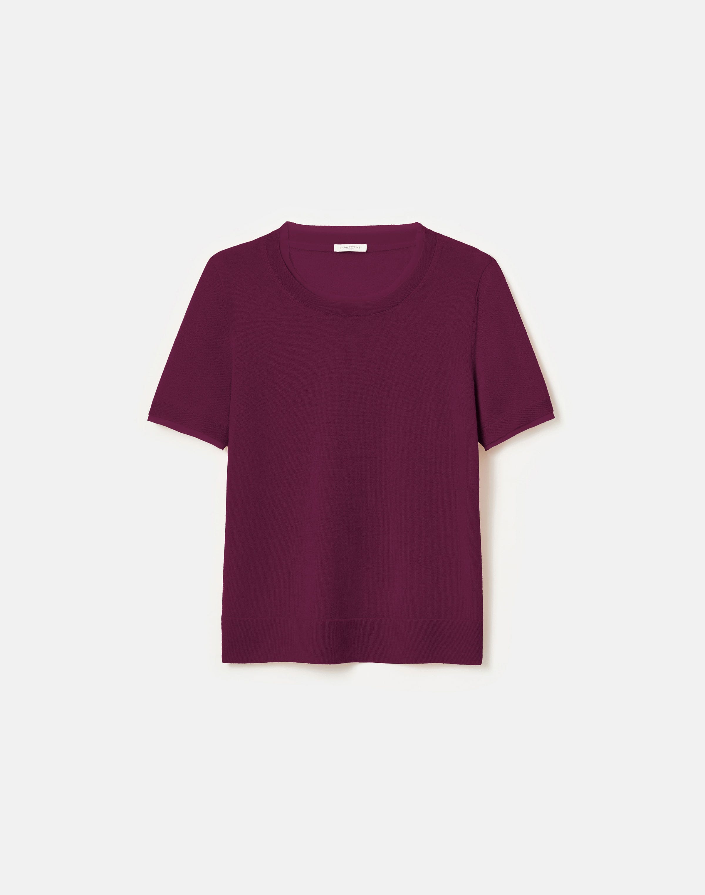 Fine Gauge Cashmere & Silk Chiffon Trim Sweater