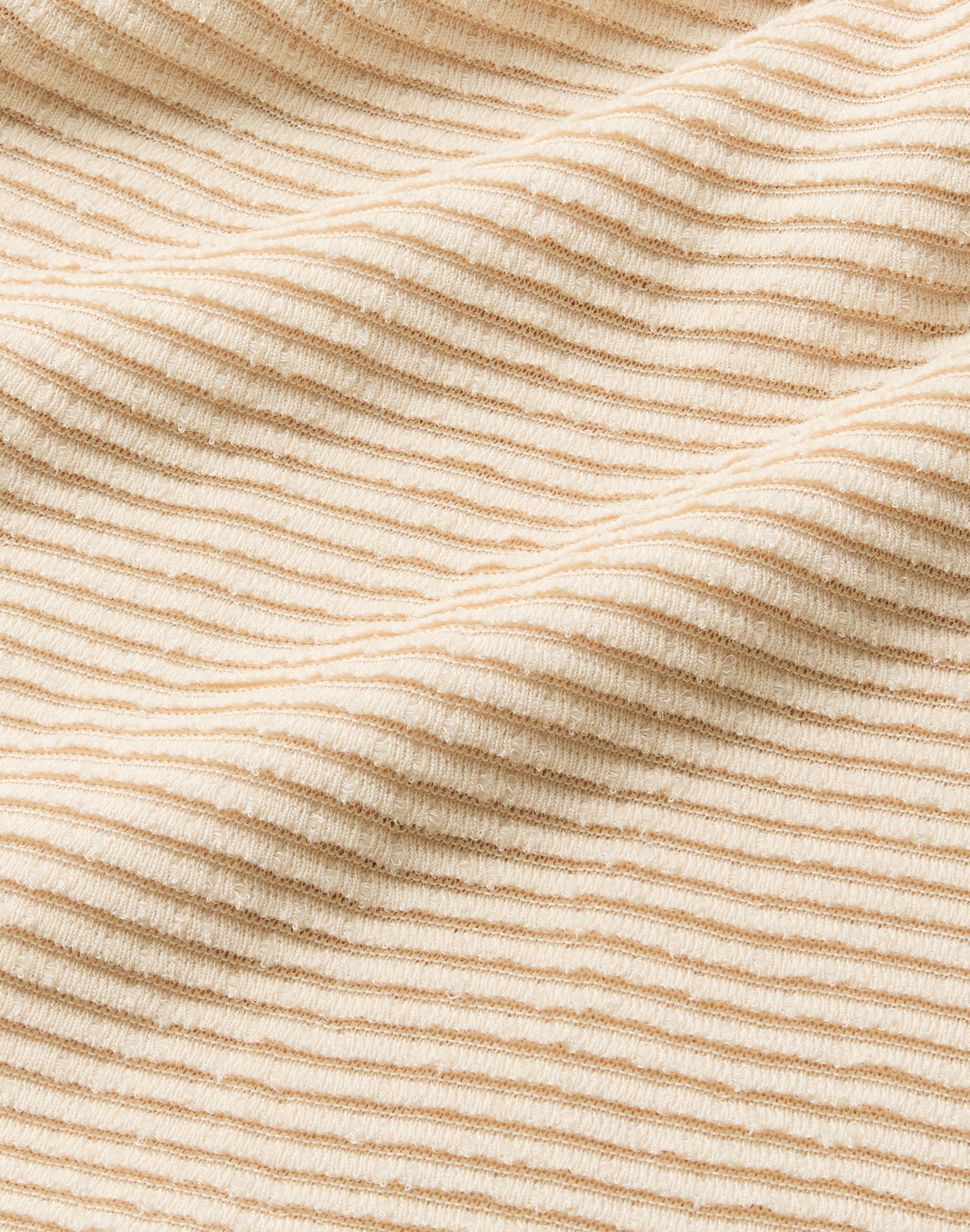 Finespun Voile & Cotton Cord Yarn Ottoman Stitch Skirt