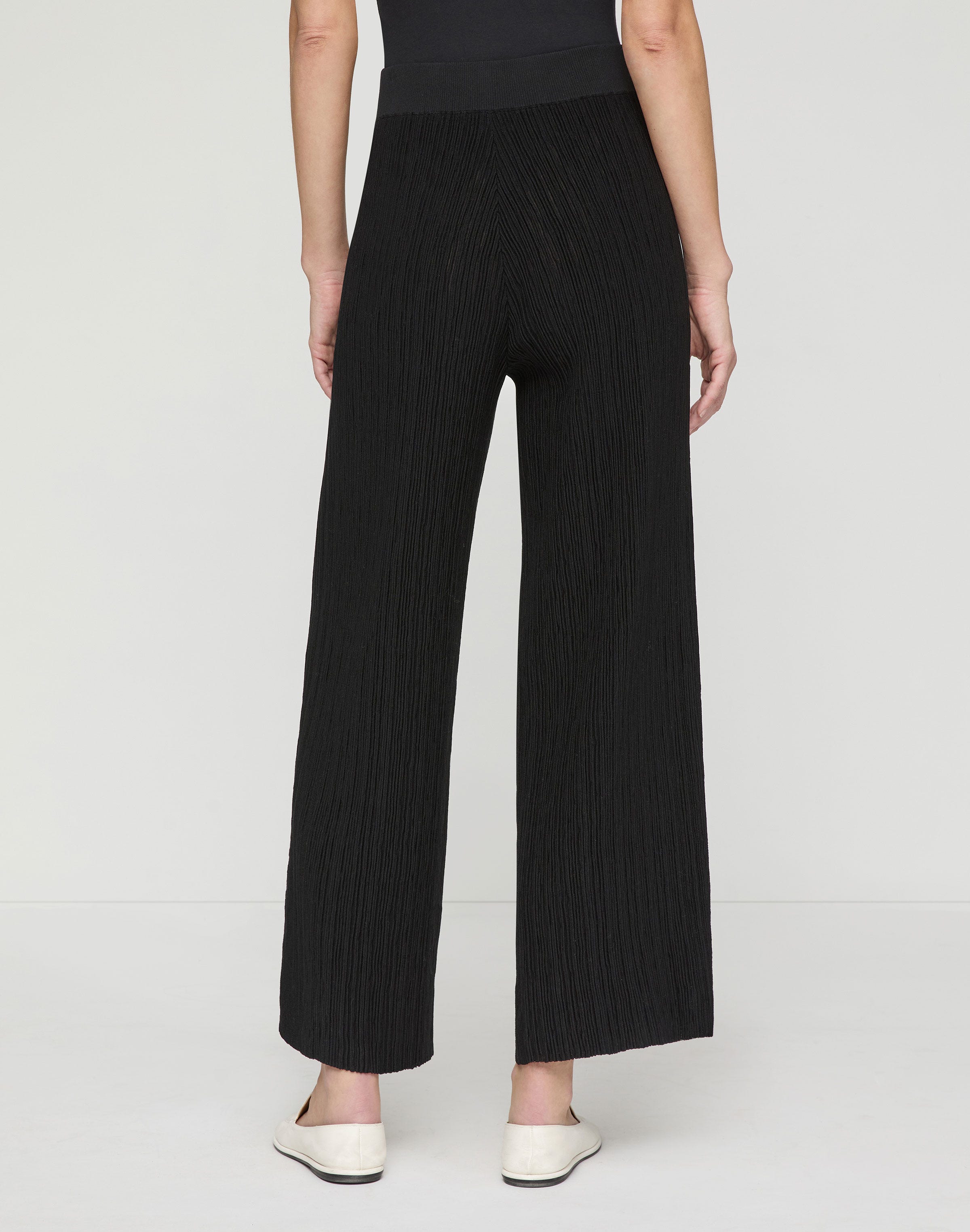 Finespun Voile Ottoman Rib Ankle Pant