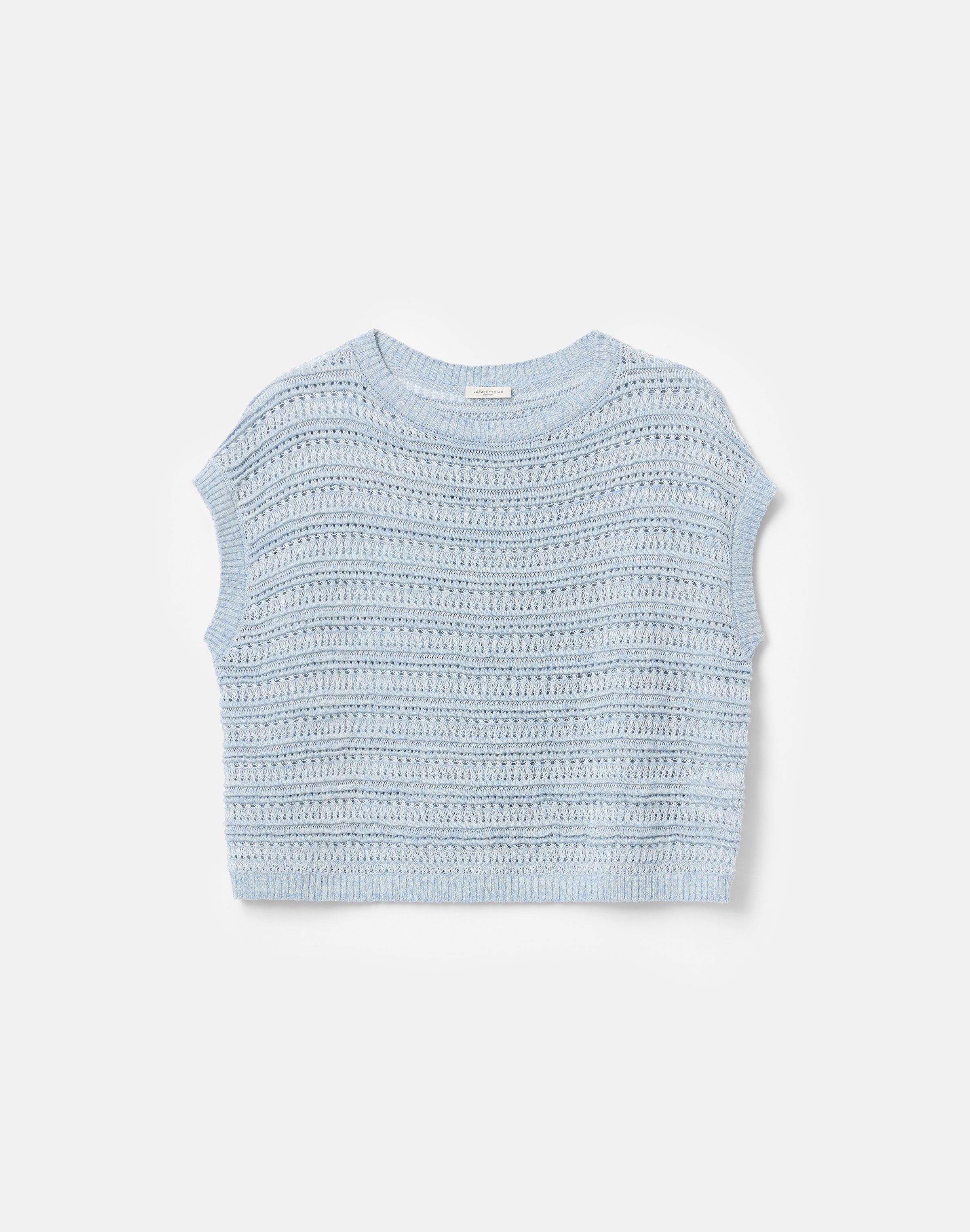 Striped Lace Stitch Shell