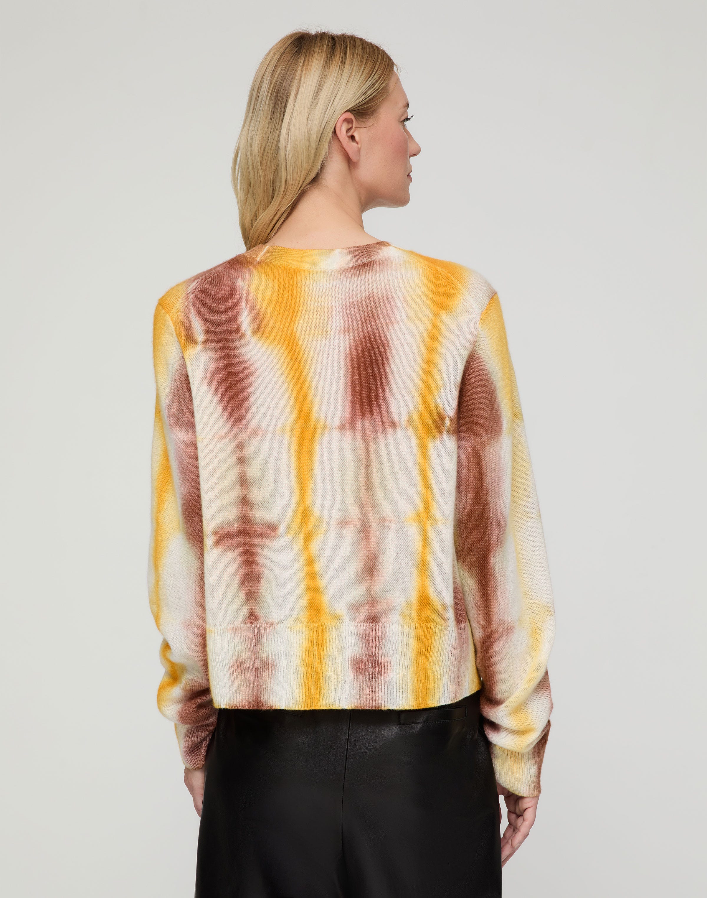 Hand Dyed Cashmere Crewneck Sweater