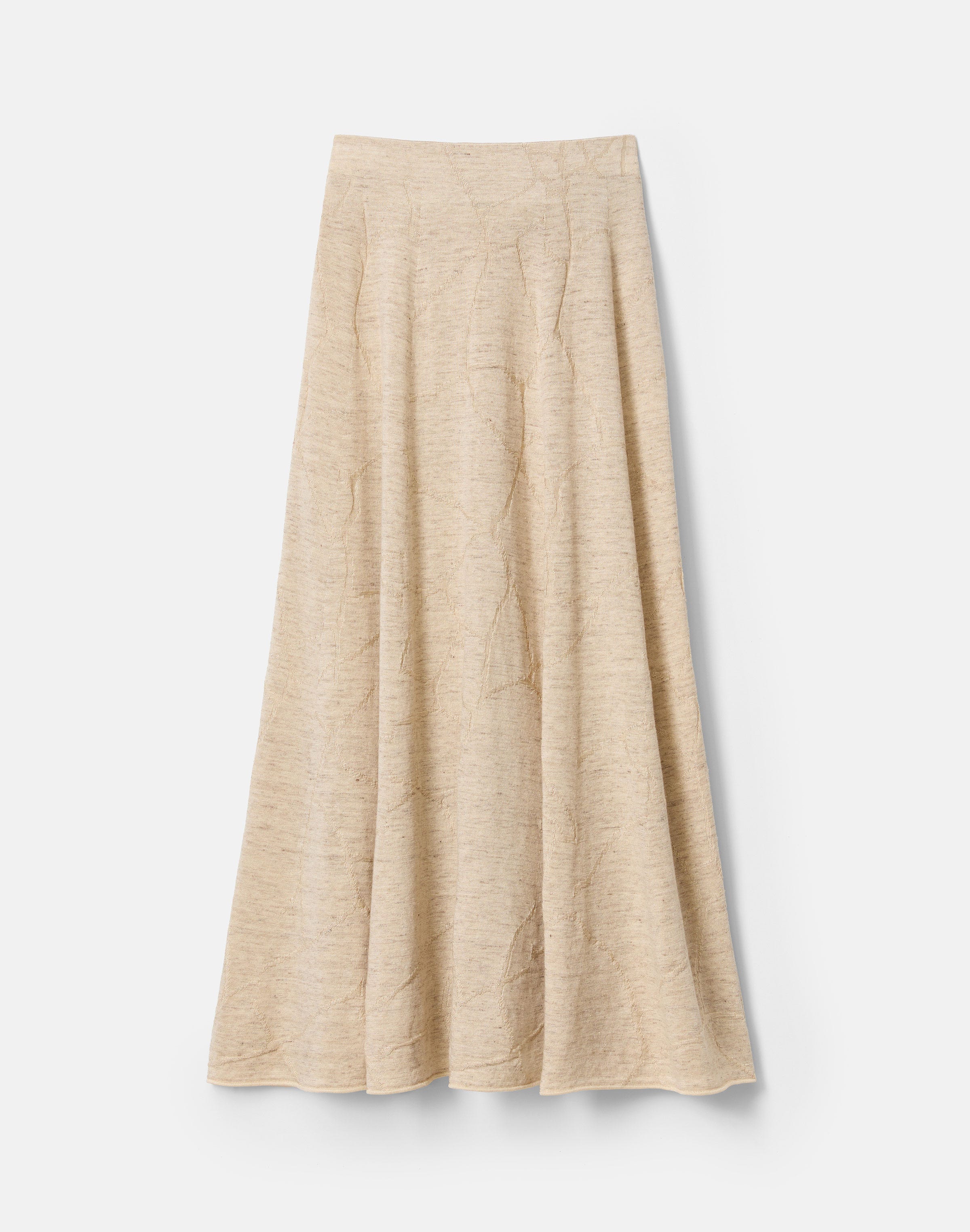 Jacquard Knit Midi Skirt