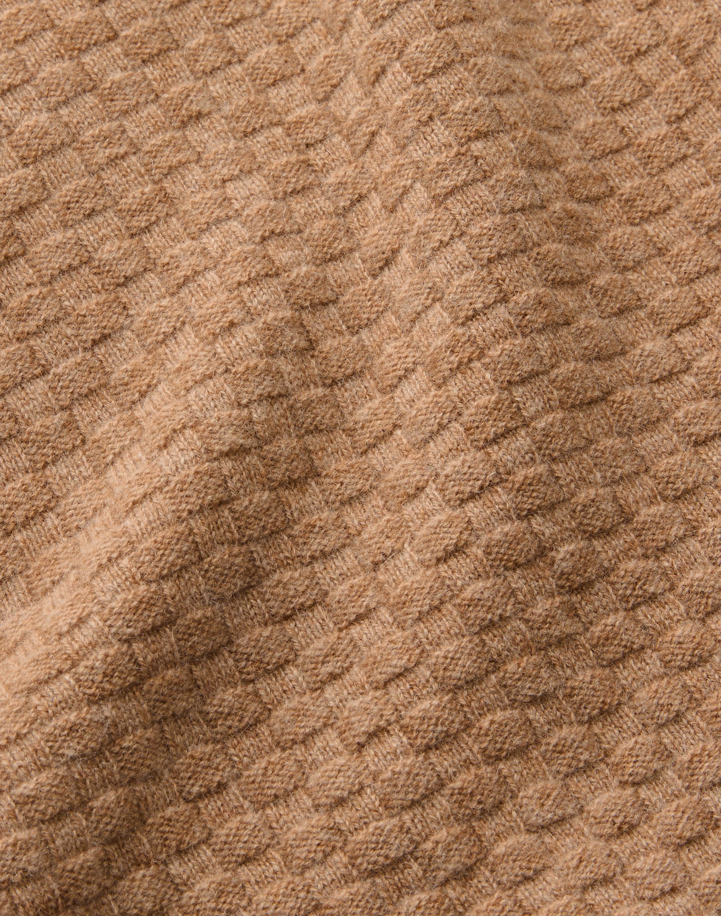 Cashmere Basket Stitch Short Sleeve Sweater