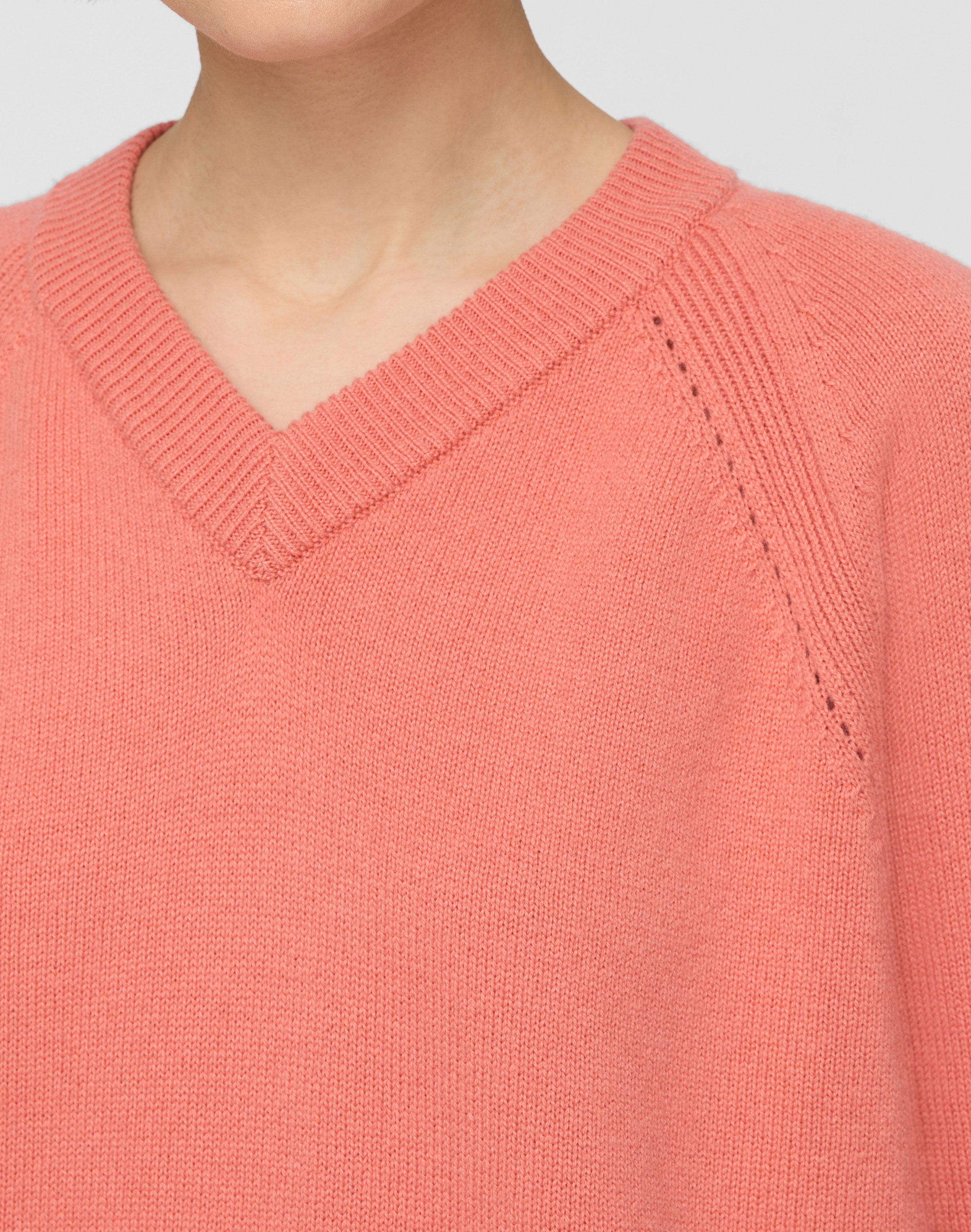 Wool-Cashmere V-Neck Sweater
