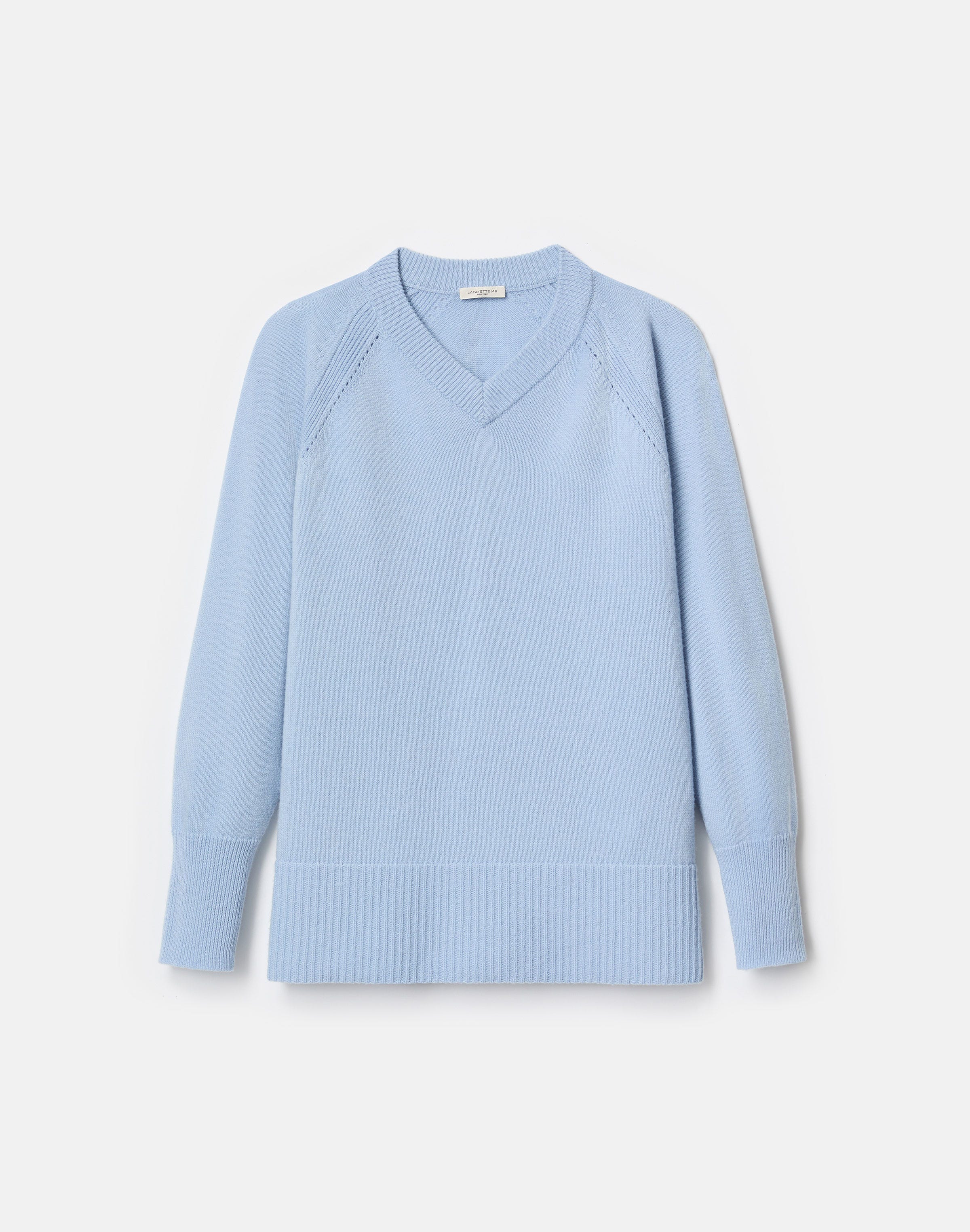 Wool-Cashmere V-Neck Sweater