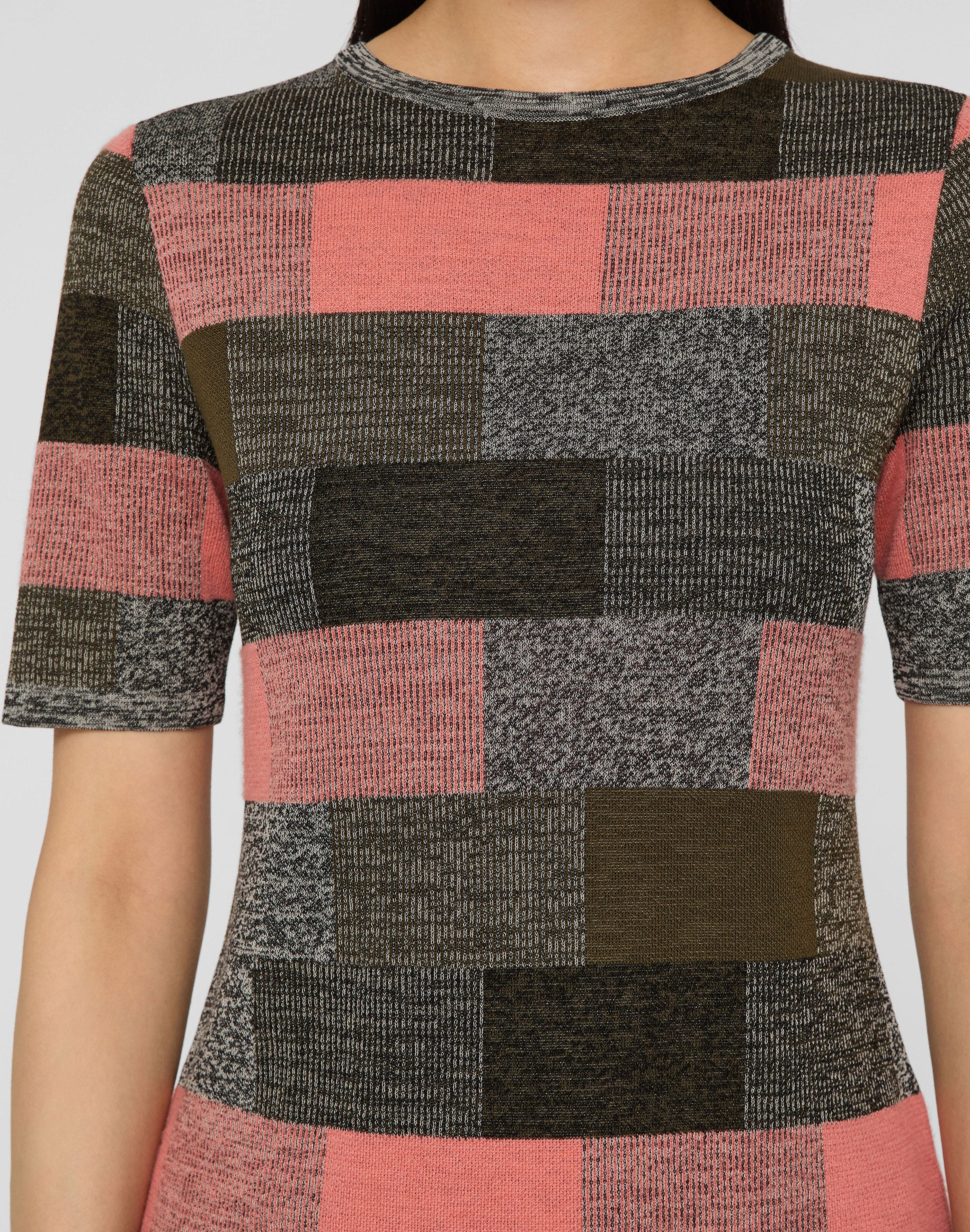 Finespun Voile-Cashmere Jacquard Crewneck Sweater