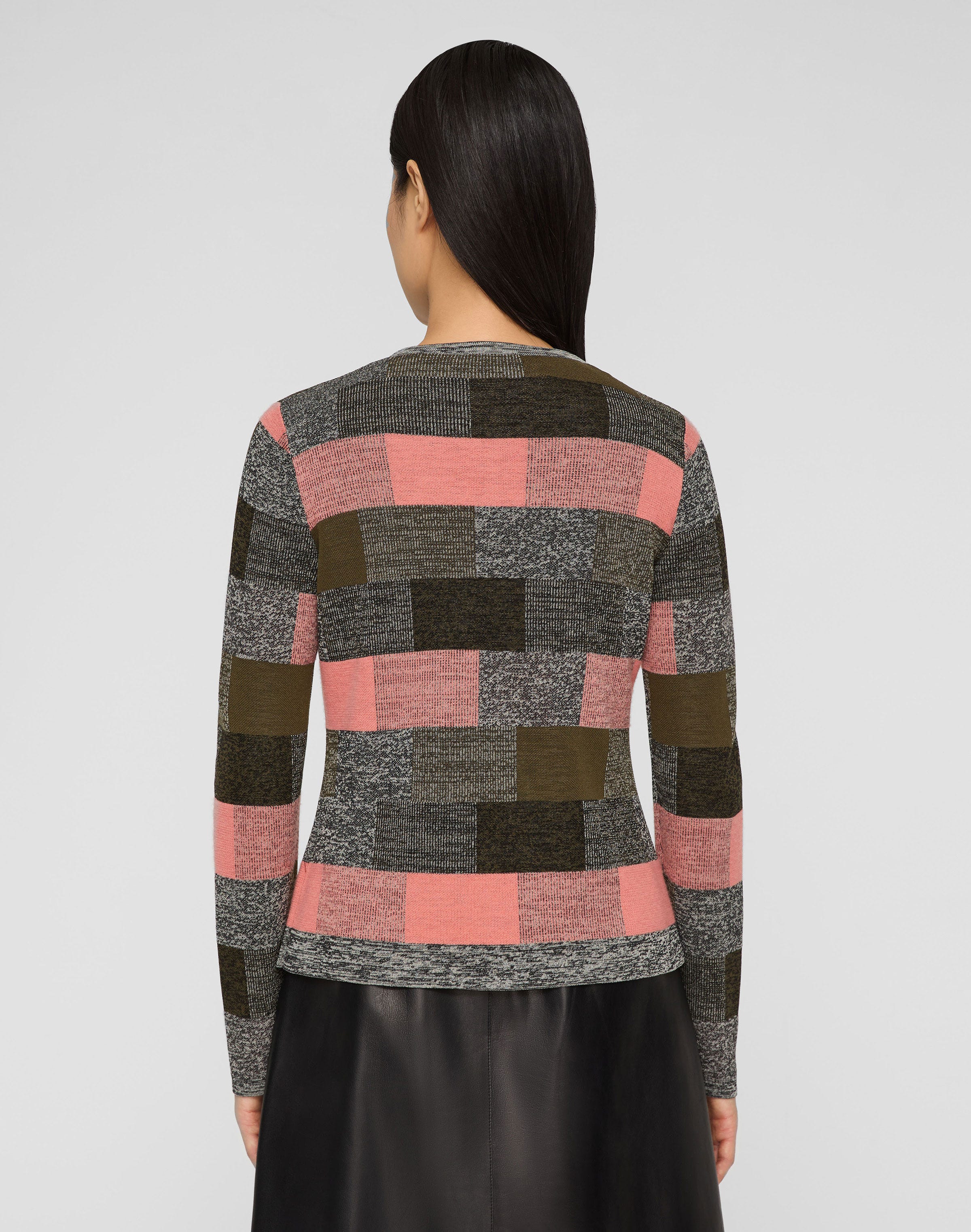 Finespun Voile-Cashmere Jacquard Button Cardigan