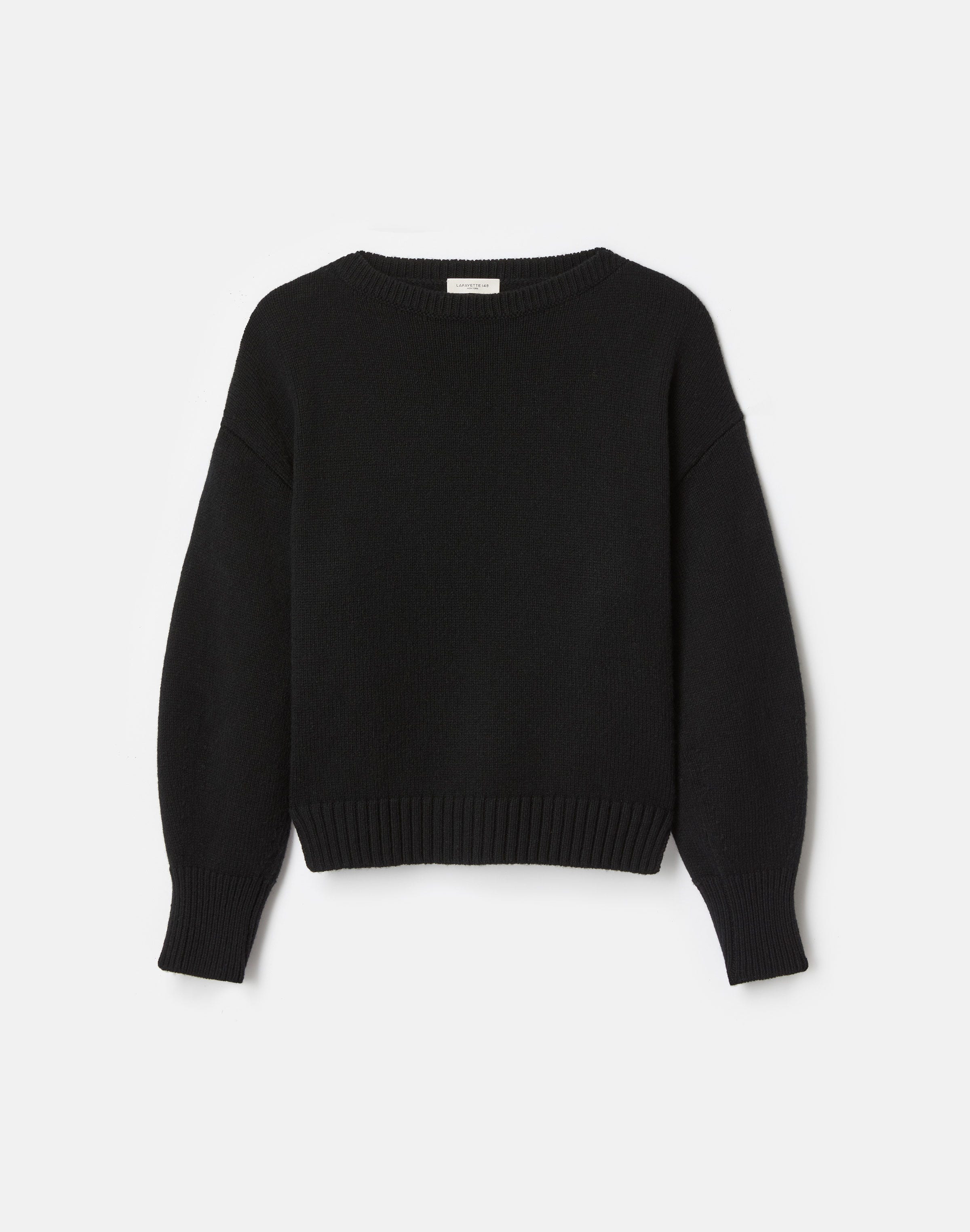 Merino Wool-Cashmere Tapered Sweater