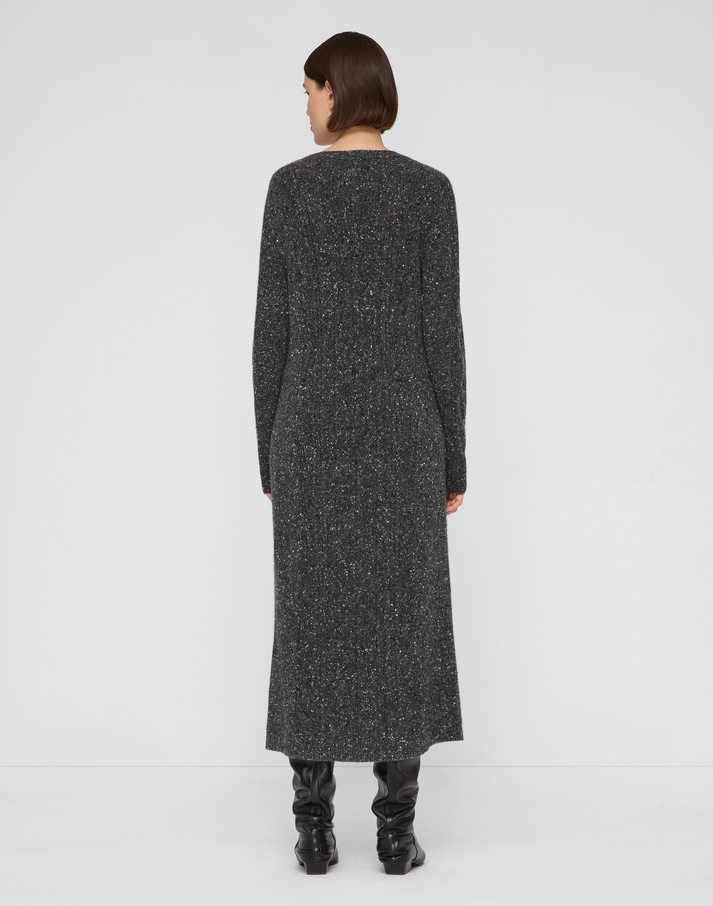 Cashmere Donegal Cable Sweater Dress